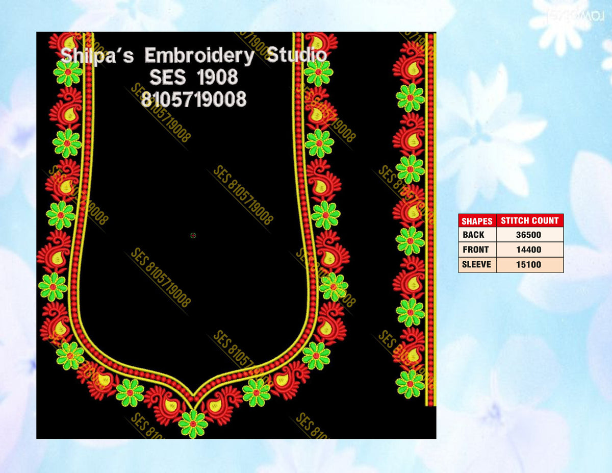 Embroidery Designs 1901-2000 Series