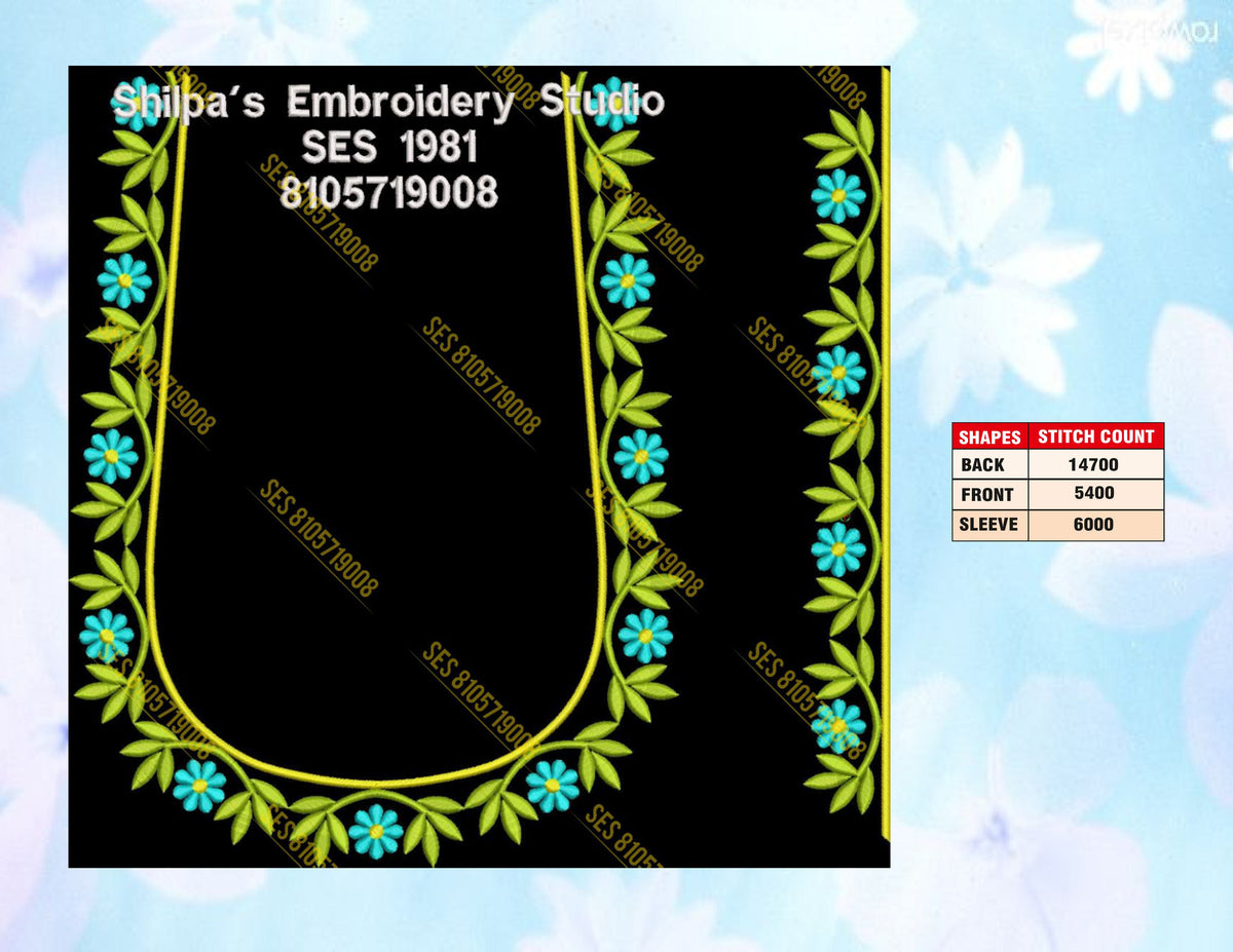Embroidery Designs 1901-2000 Series