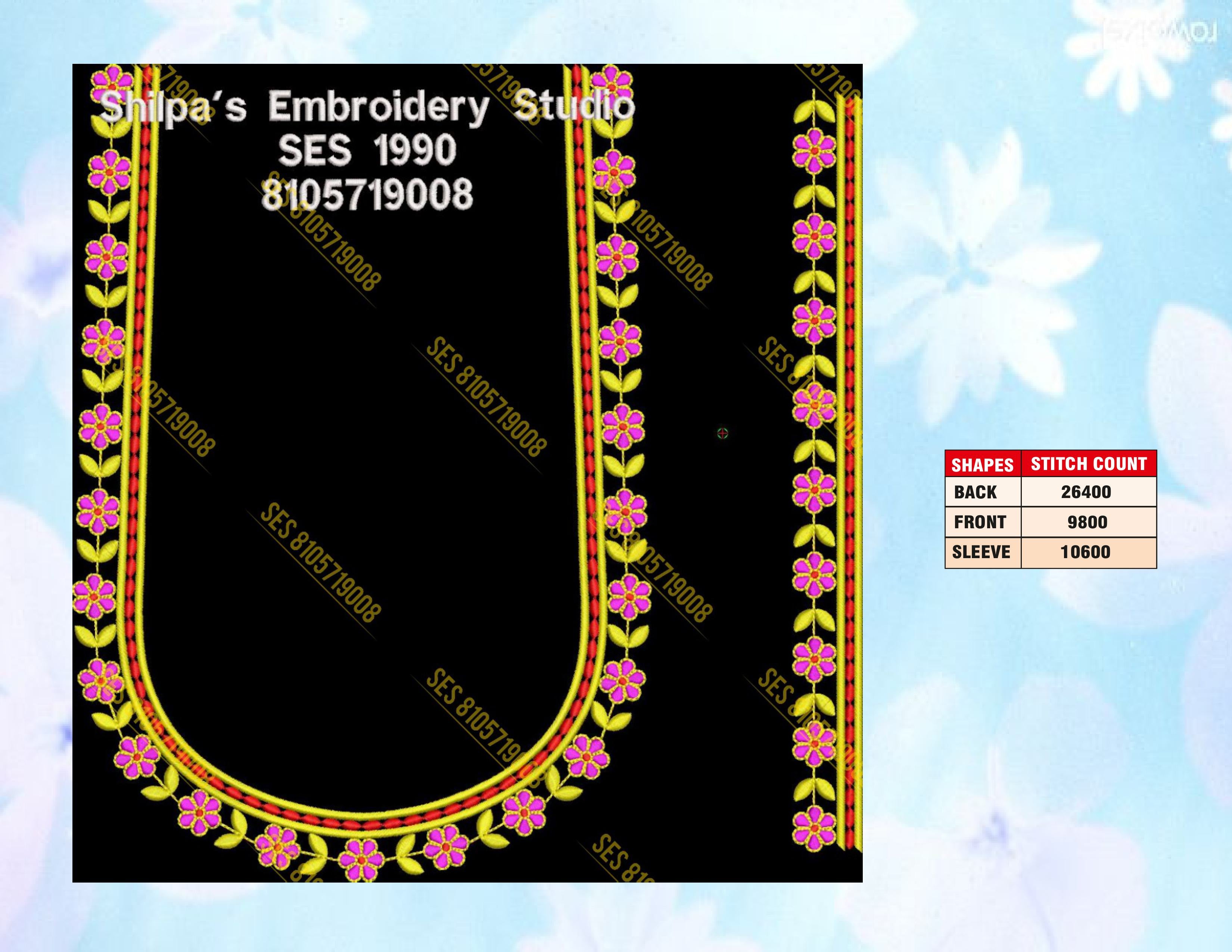 Embroidery Designs 1901-2000 Series