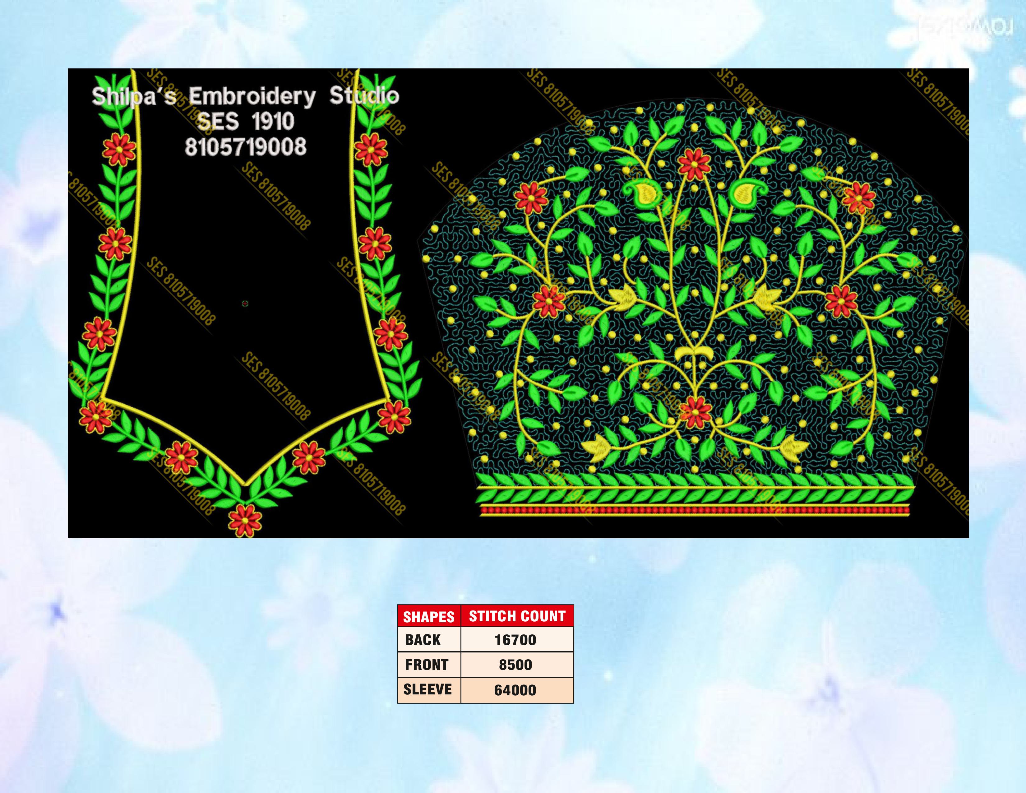 Embroidery Designs 1901-2000 Series