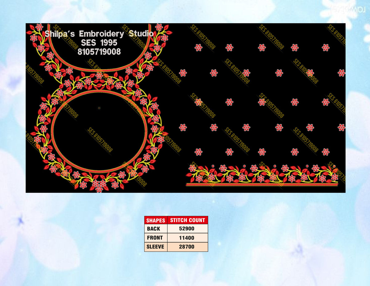 Embroidery Designs 1901-2000 Series