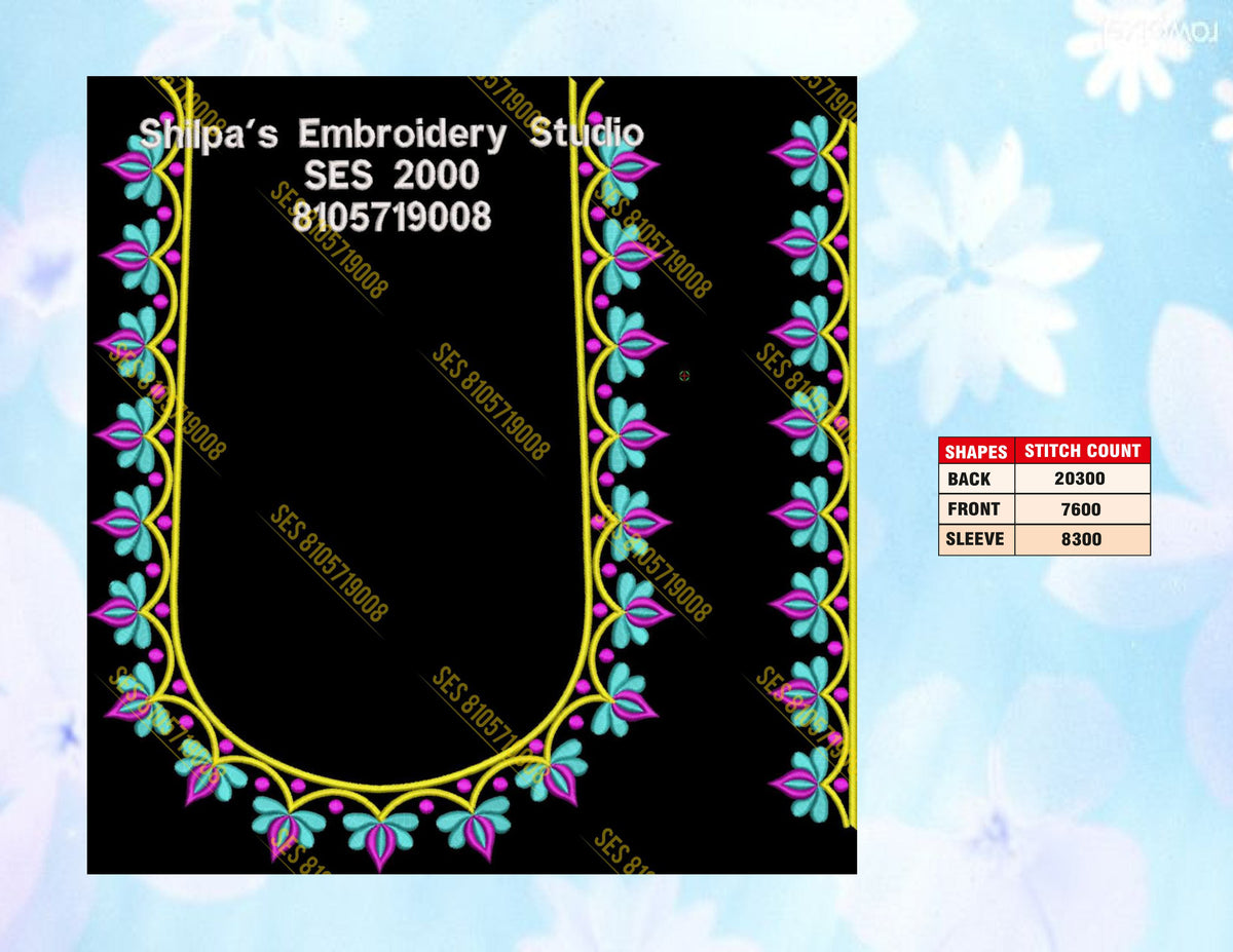 Embroidery Designs 1901-2000 Series