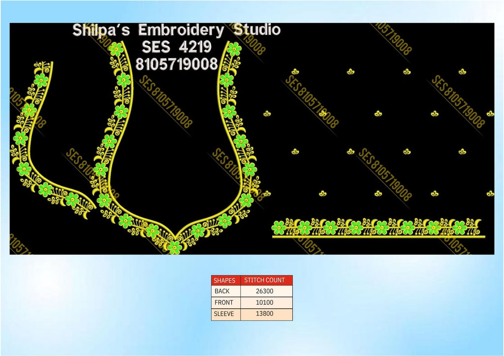 Embroidery Designs 4201-4300 Series