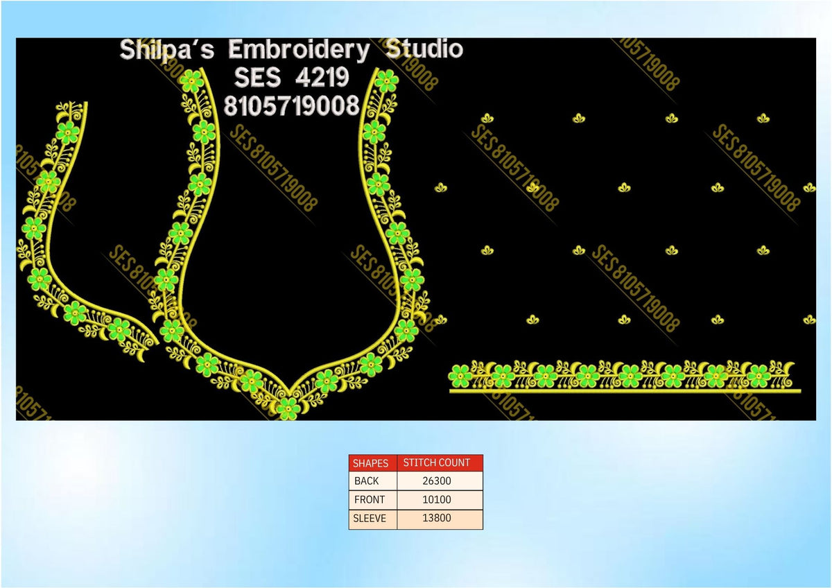 Embroidery Designs 4201-4300 Series