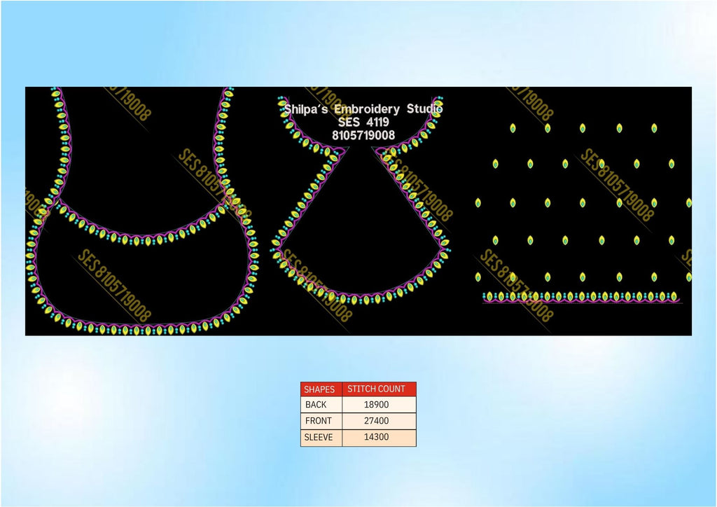 Embroidery Designs 4101-4200 Series