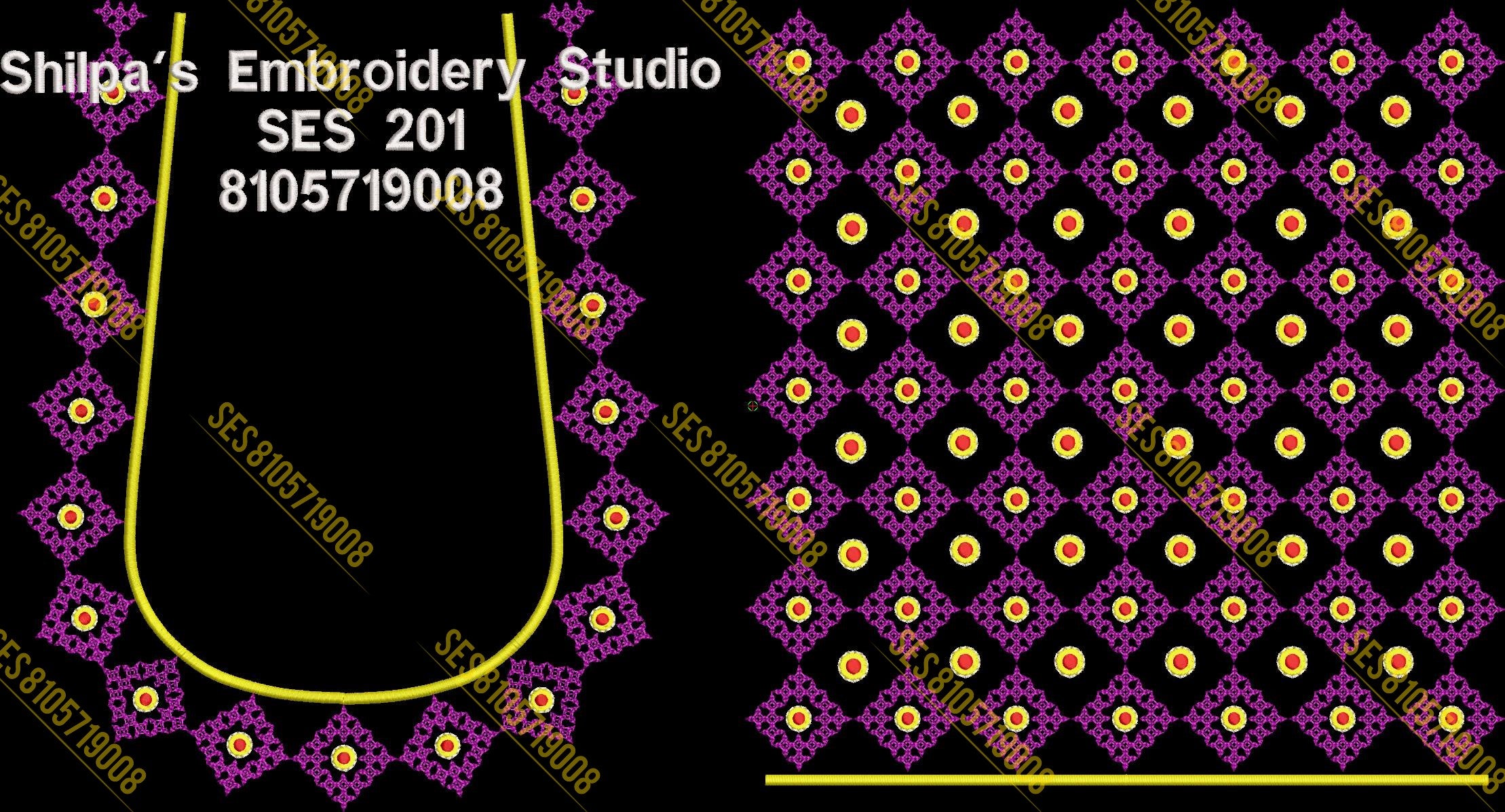 Embroidery Designs 201-300 Series