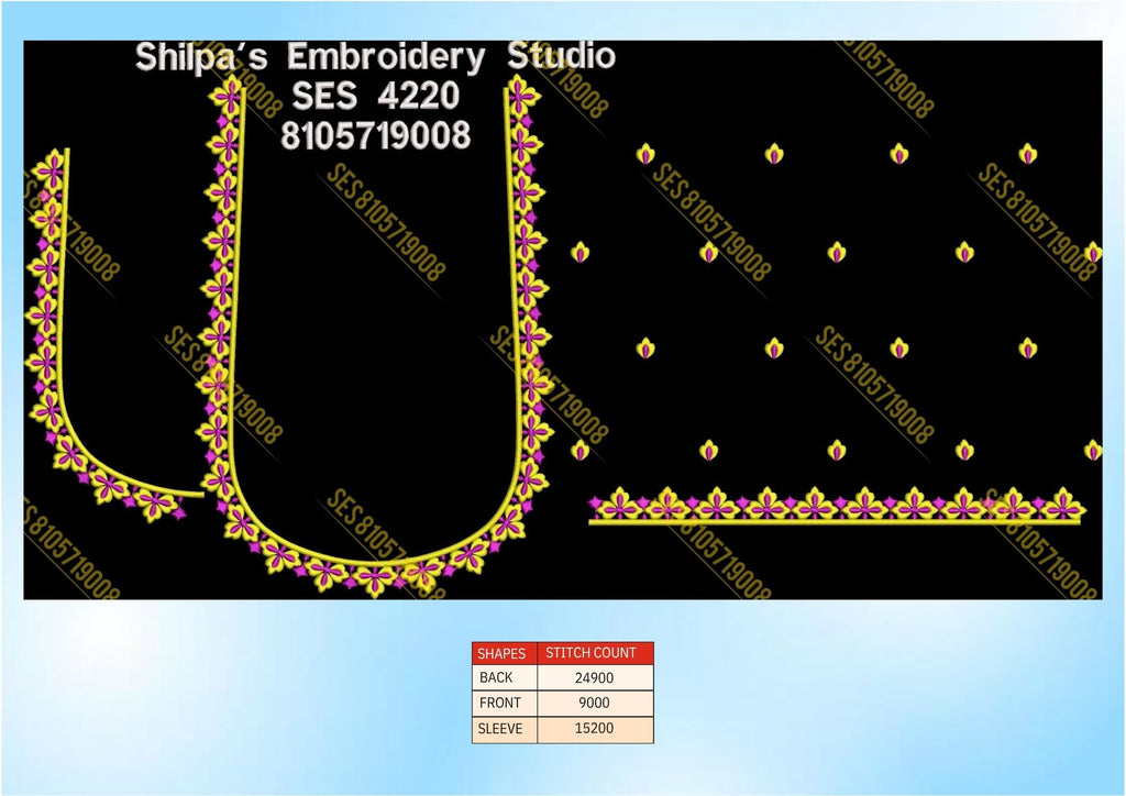 Embroidery Designs 4201-4300 Series