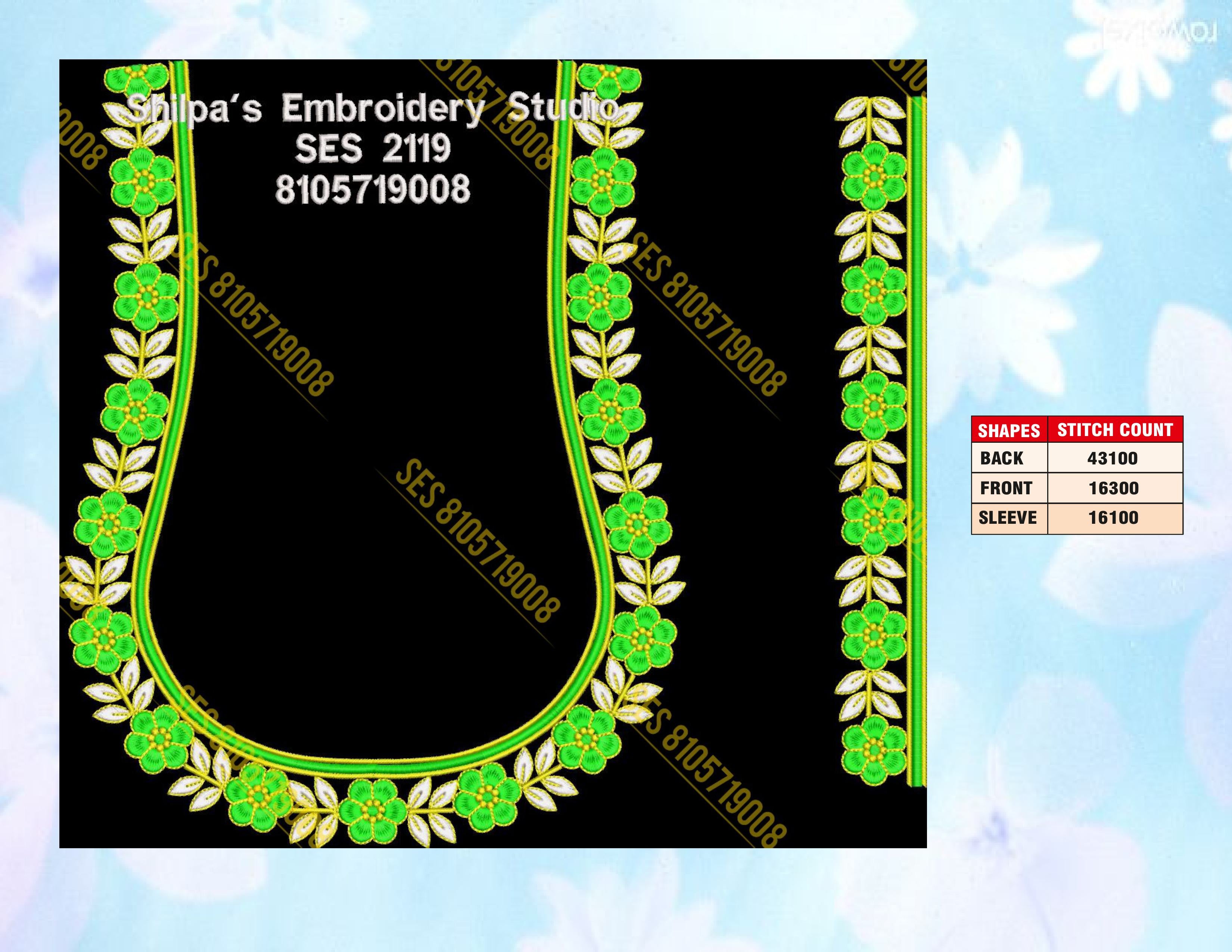 Embroidery Designs 2101-2200 Series