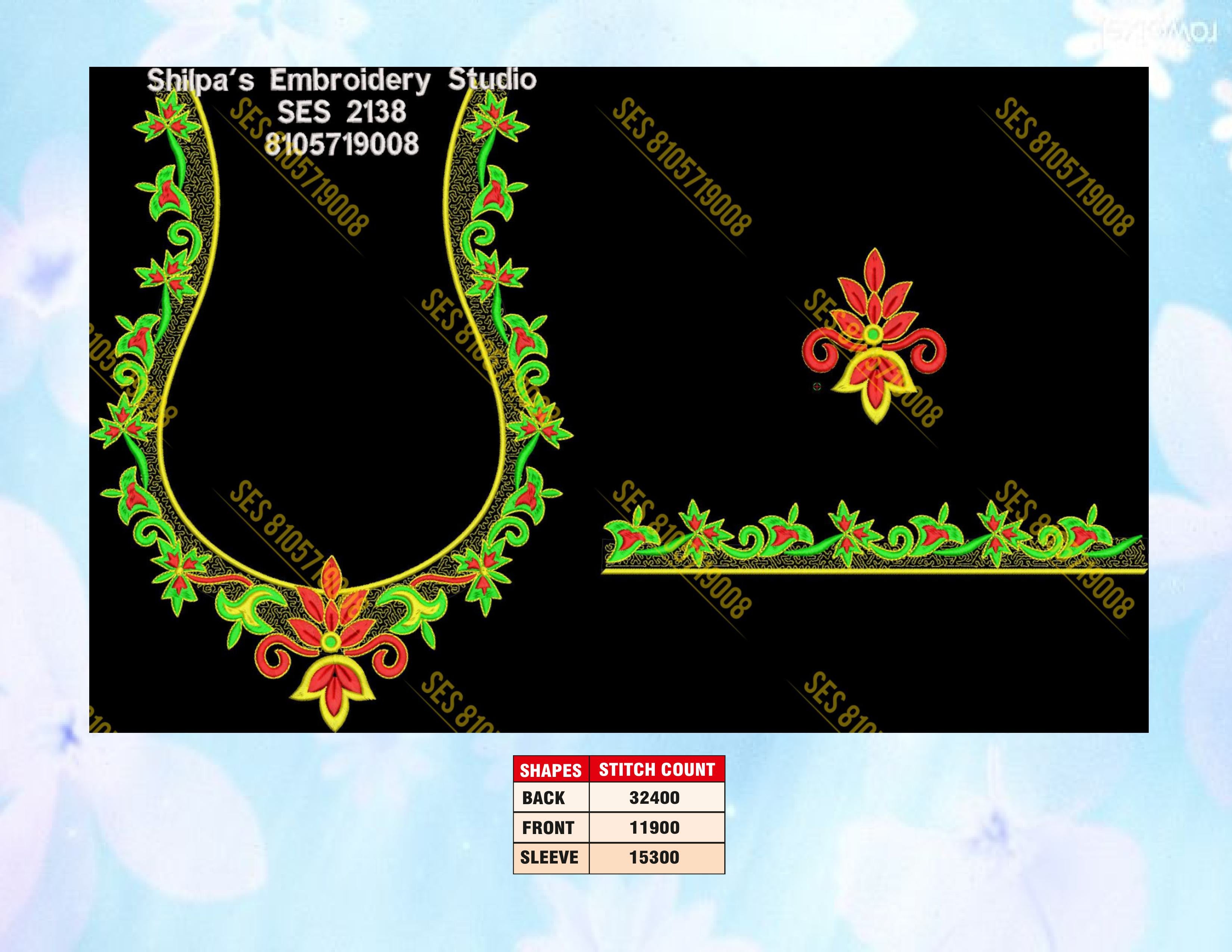 Embroidery Designs 2101-2200 Series