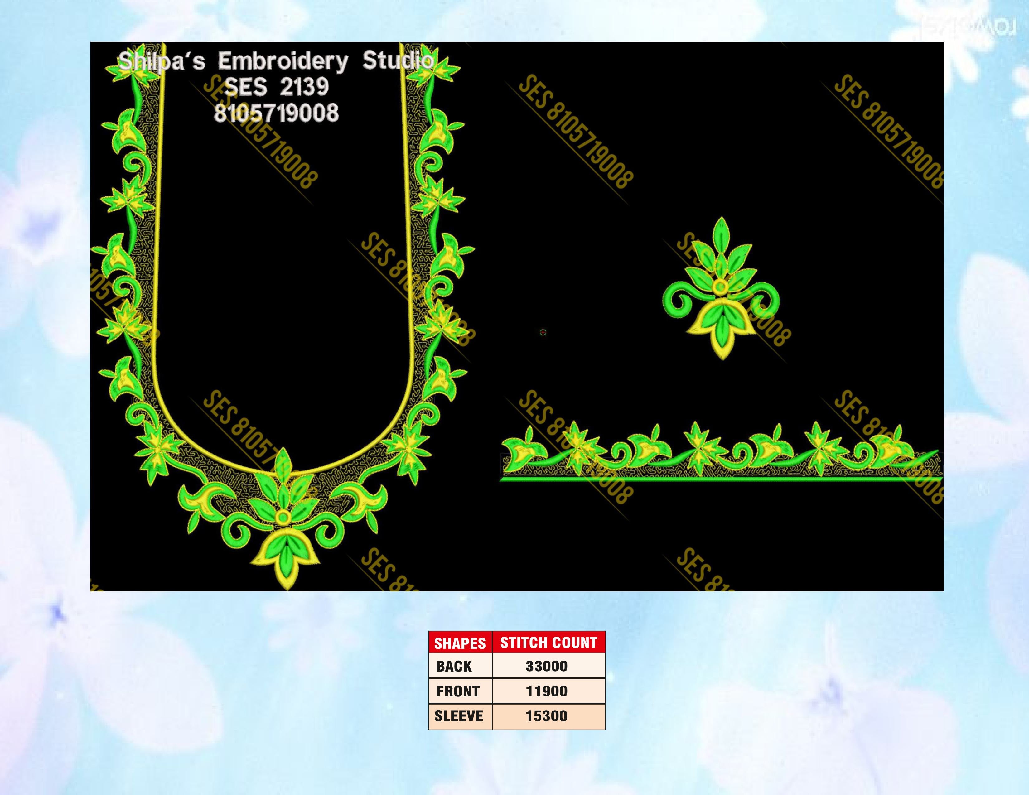 Embroidery Designs 2101-2200 Series