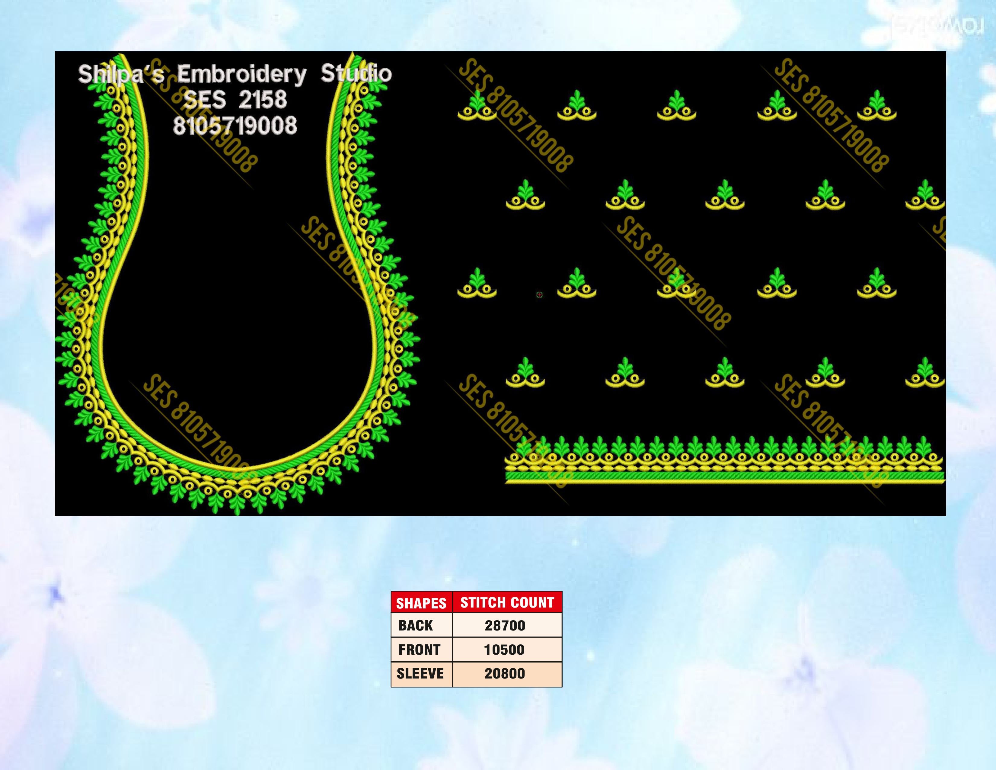 Embroidery Designs 2101-2200 Series