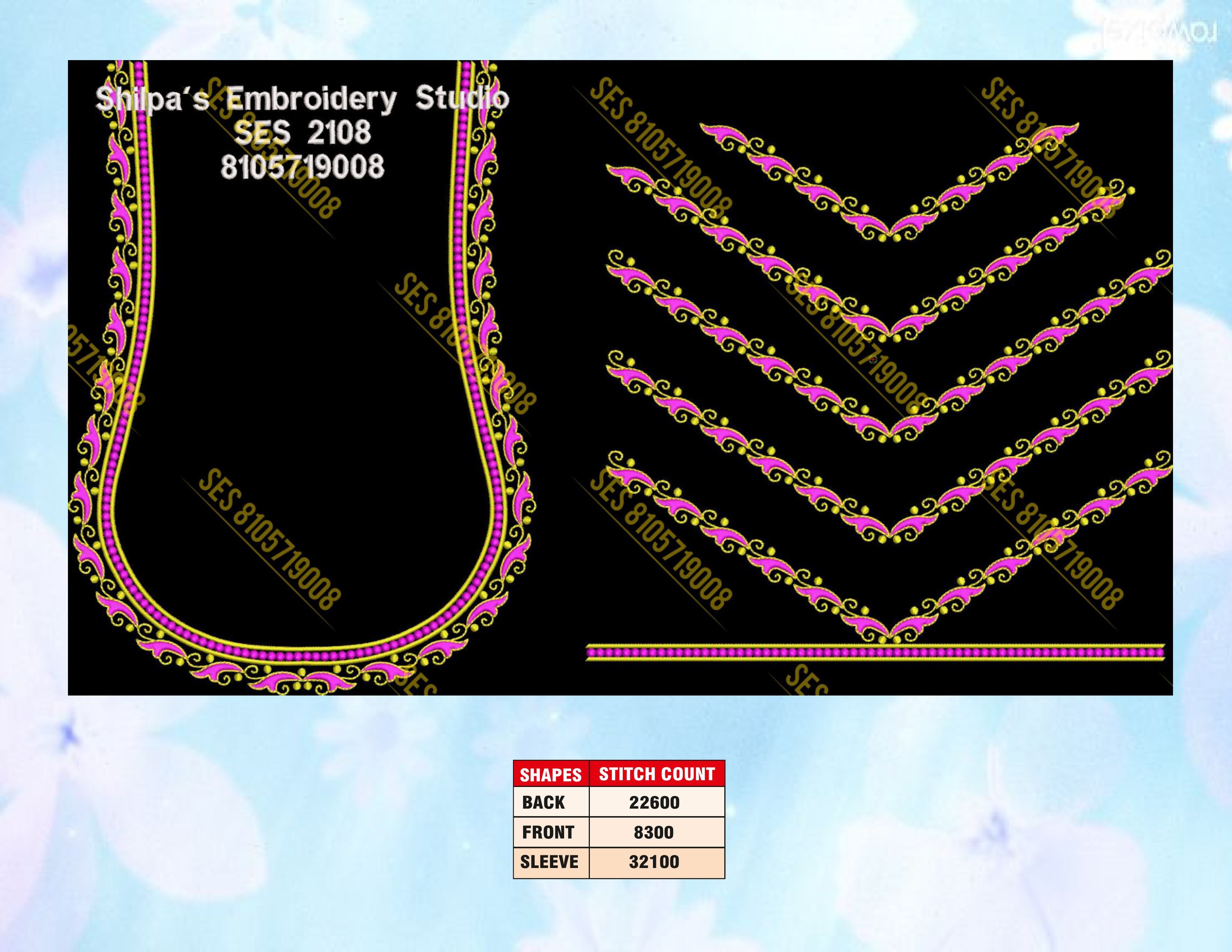 Embroidery Designs 2101-2200 Series