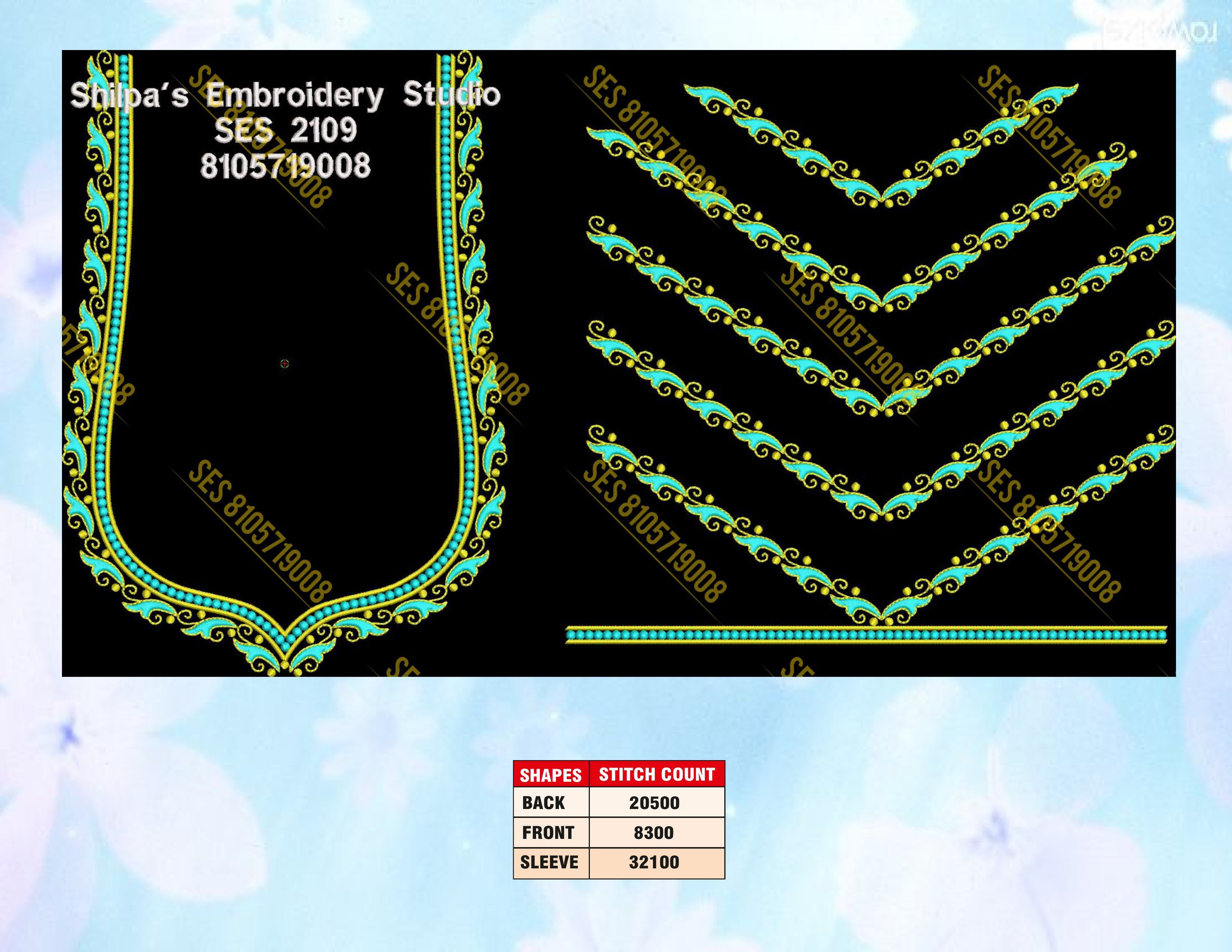 Embroidery Designs 2101-2200 Series