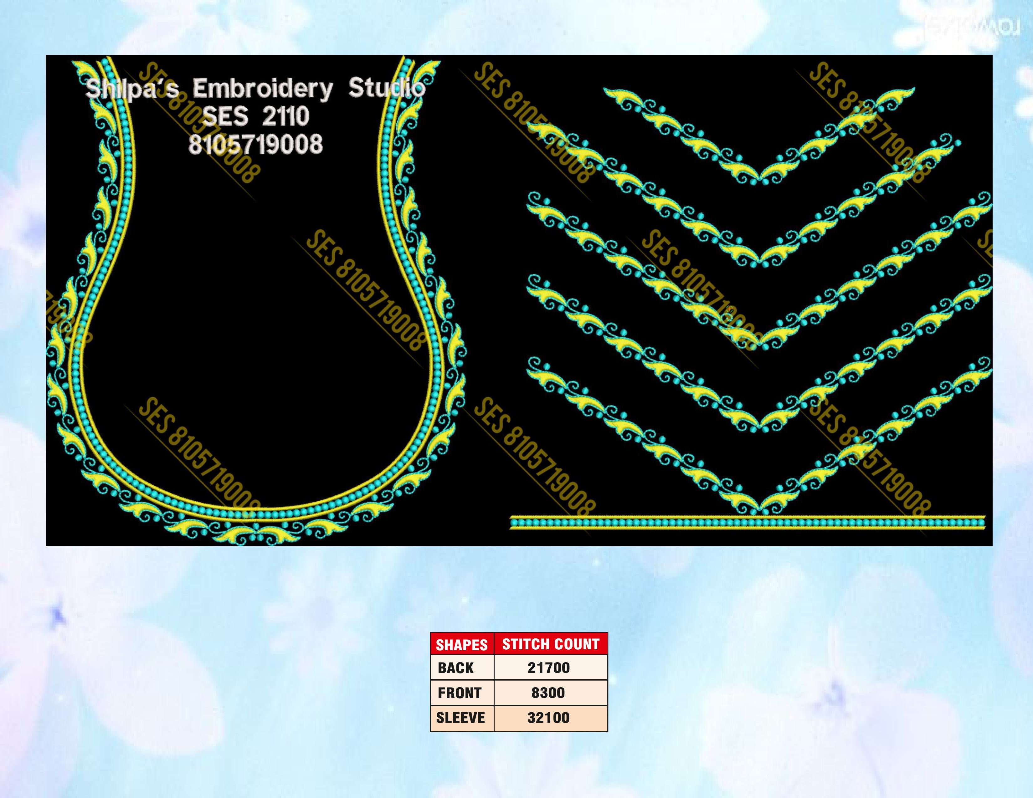 Embroidery Designs 2101-2200 Series