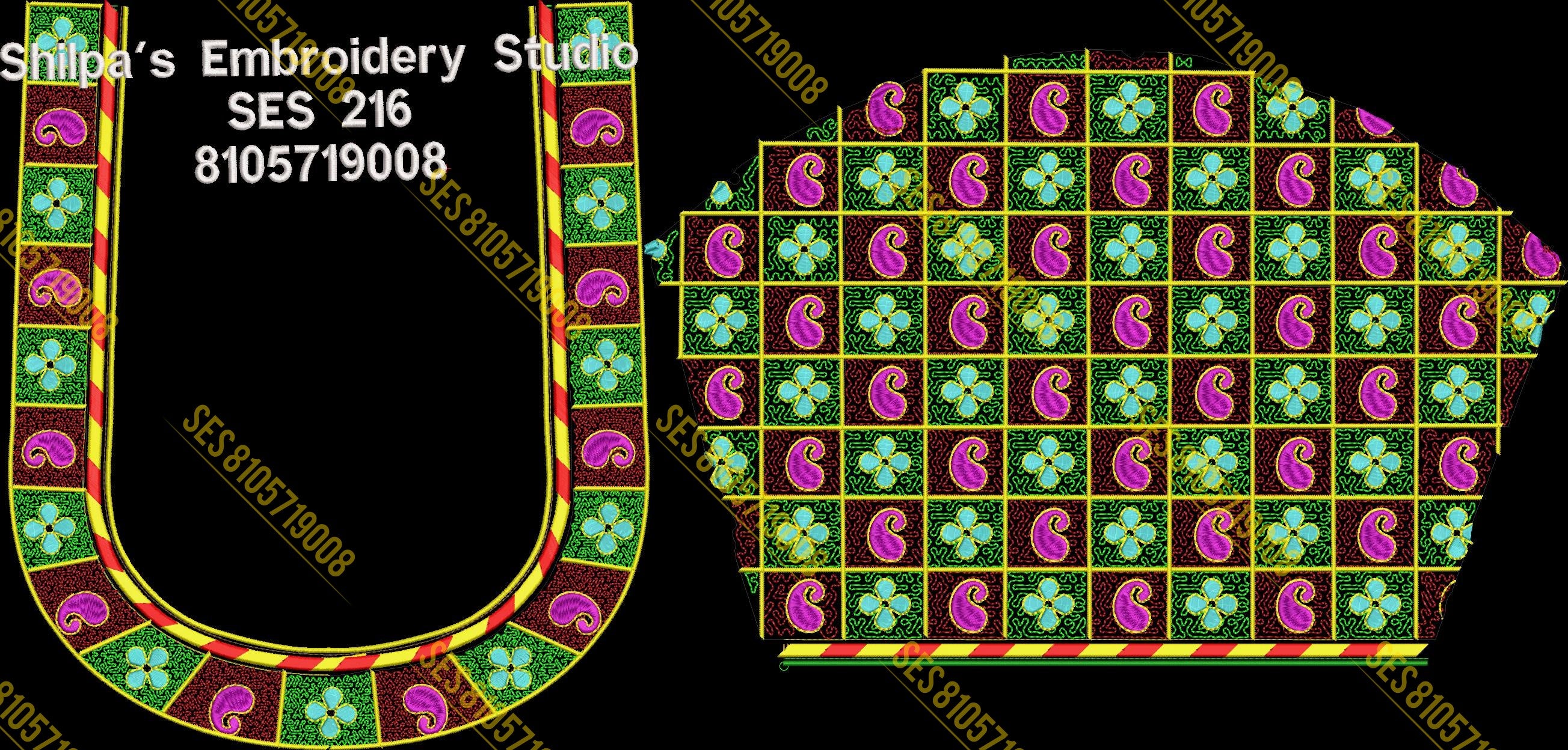 Embroidery Designs 201-300 Series