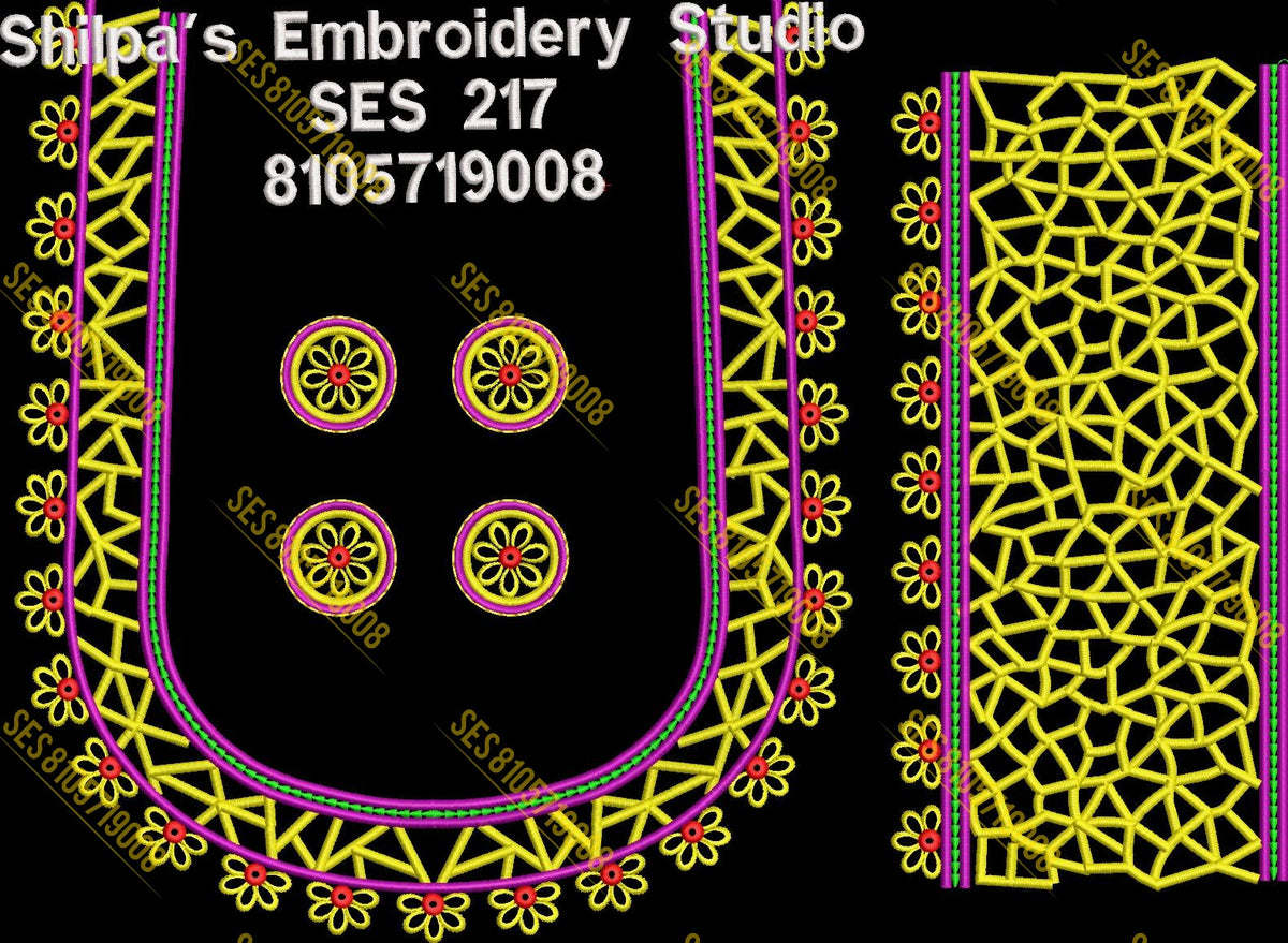 Embroidery Designs 201-300 Series