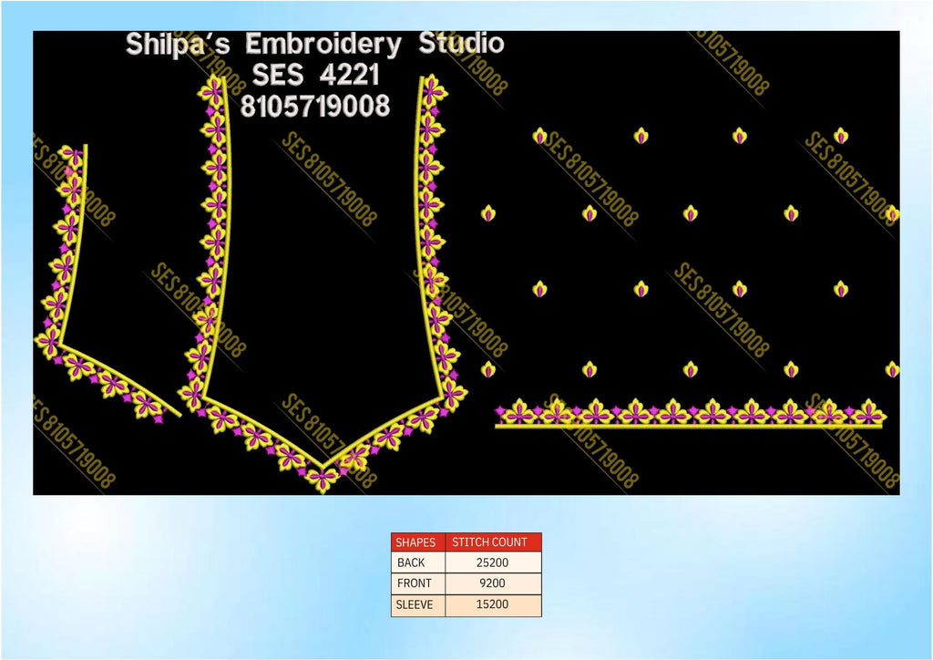 Embroidery Designs 4201-4300 Series