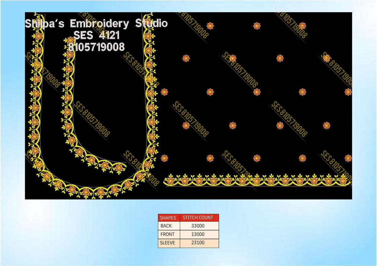 Embroidery Designs 4101-4200 Series