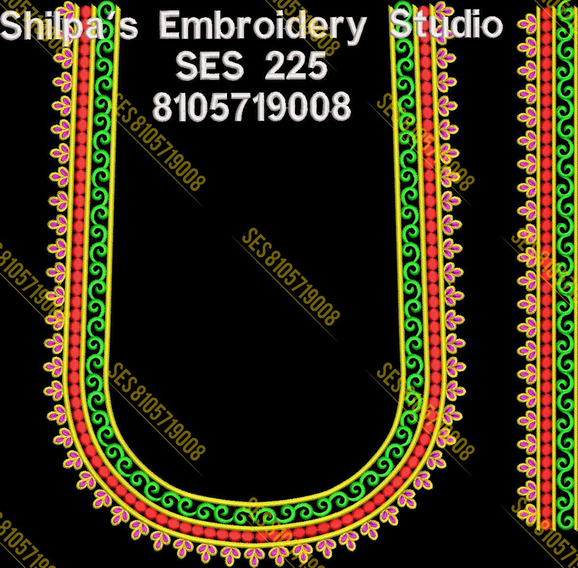 Embroidery Designs 201-300 Series