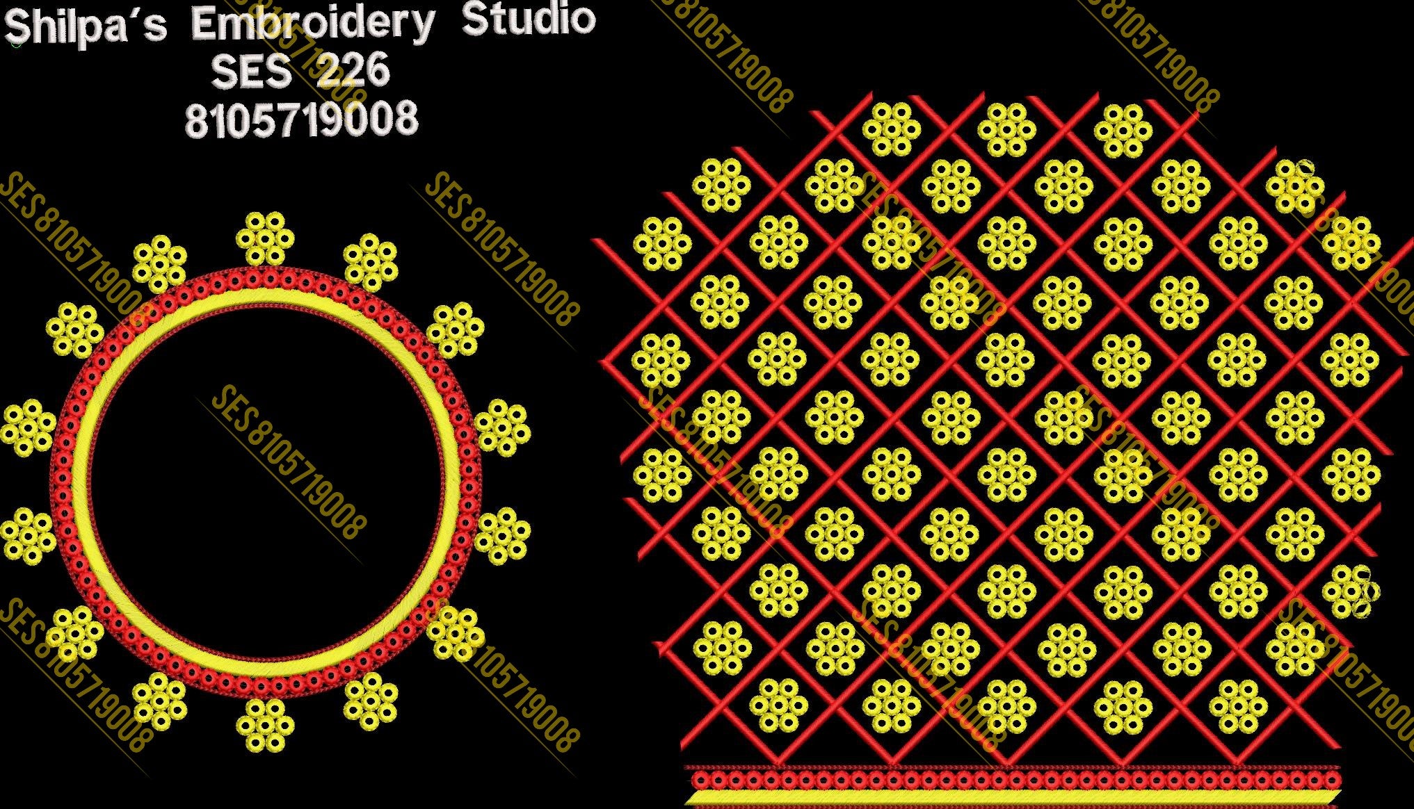 Embroidery Designs 201-300 Series