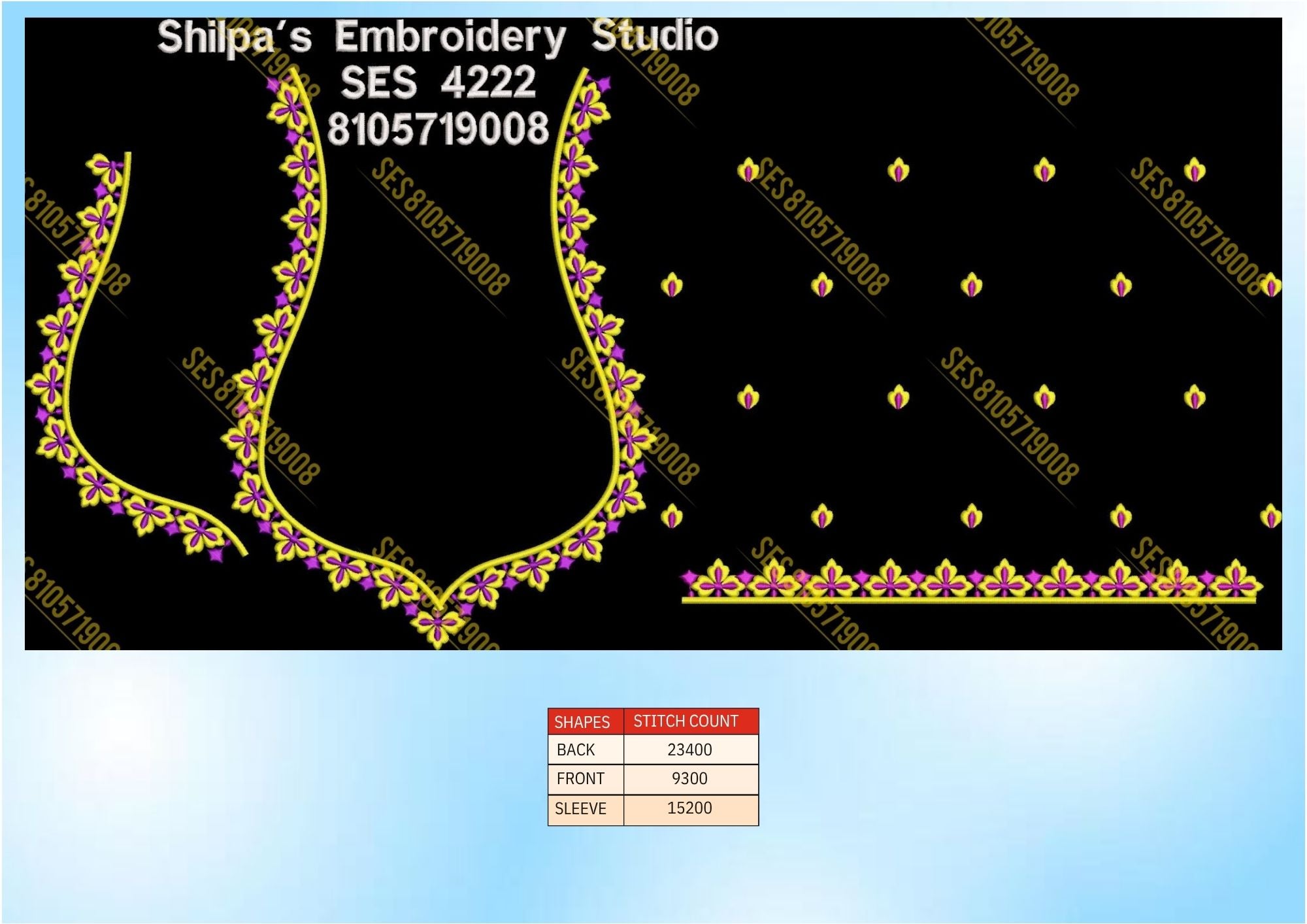 Embroidery Designs 4201-4300 Series