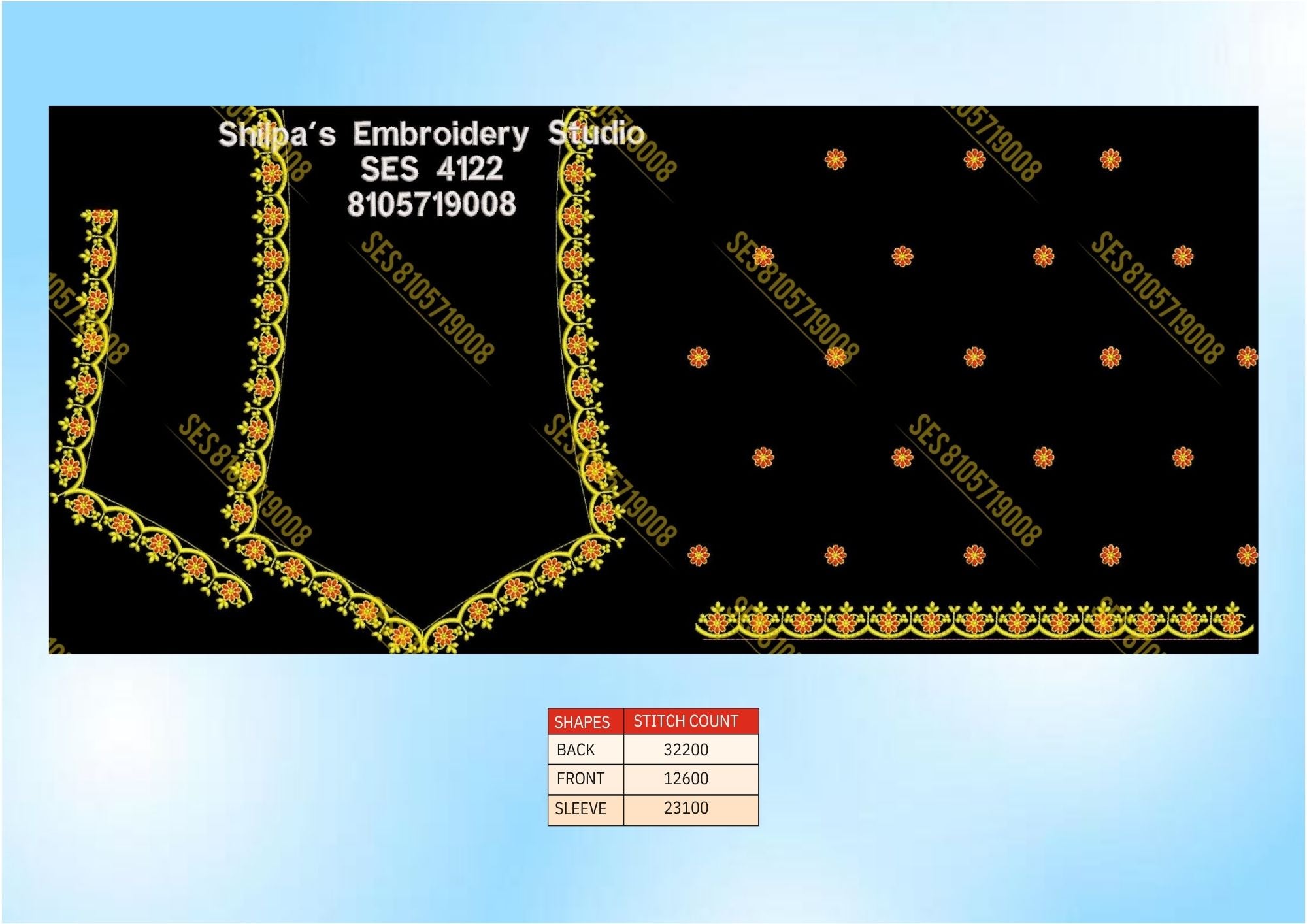 Embroidery Designs 4101-4200 Series