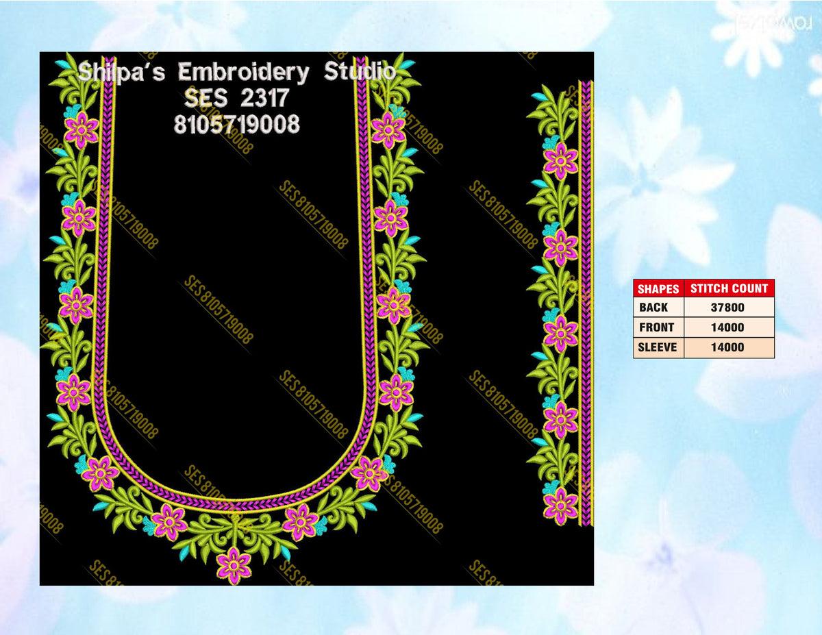 Embroidery Designs 2301-2400 Series