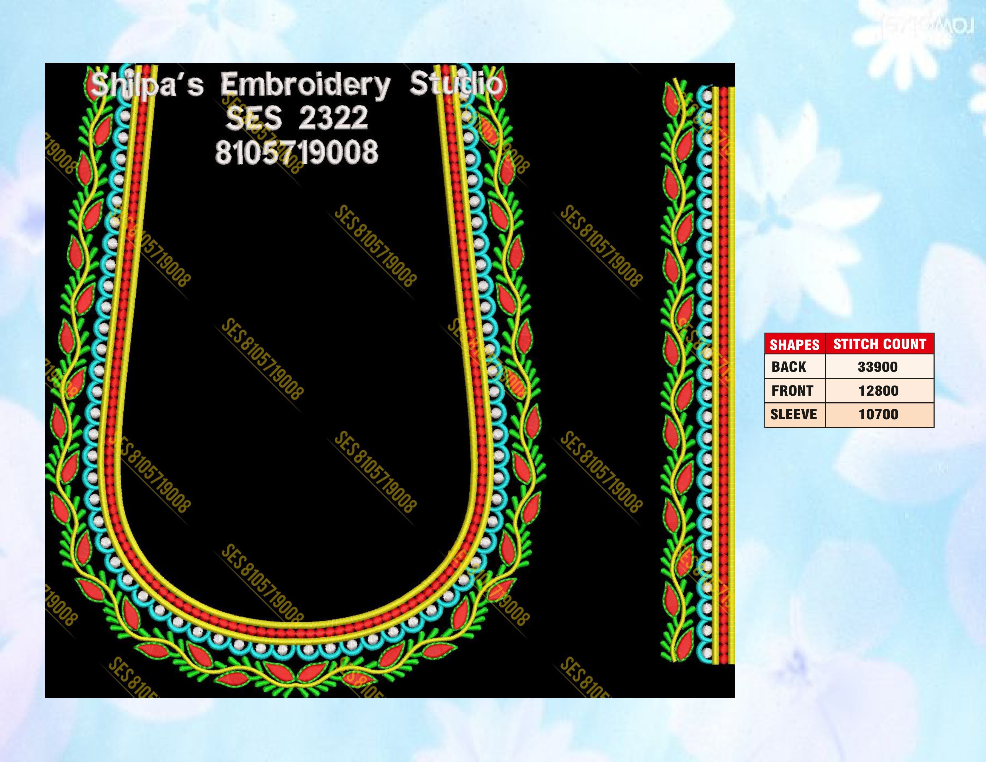 Embroidery Designs 2301-2400 Series