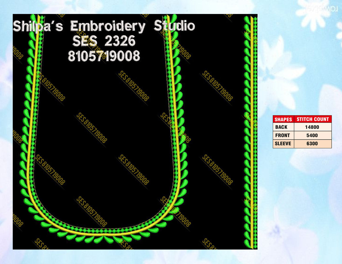 Embroidery Designs 2301-2400 Series