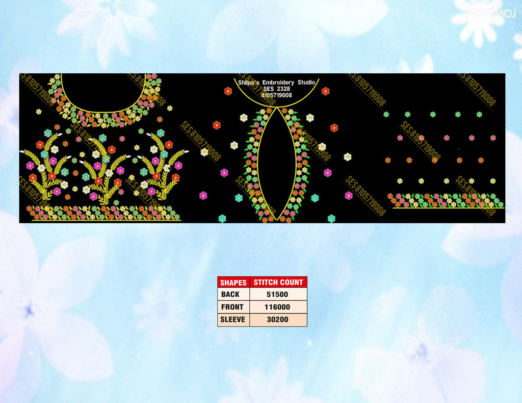 Embroidery Designs 2301-2400 Series