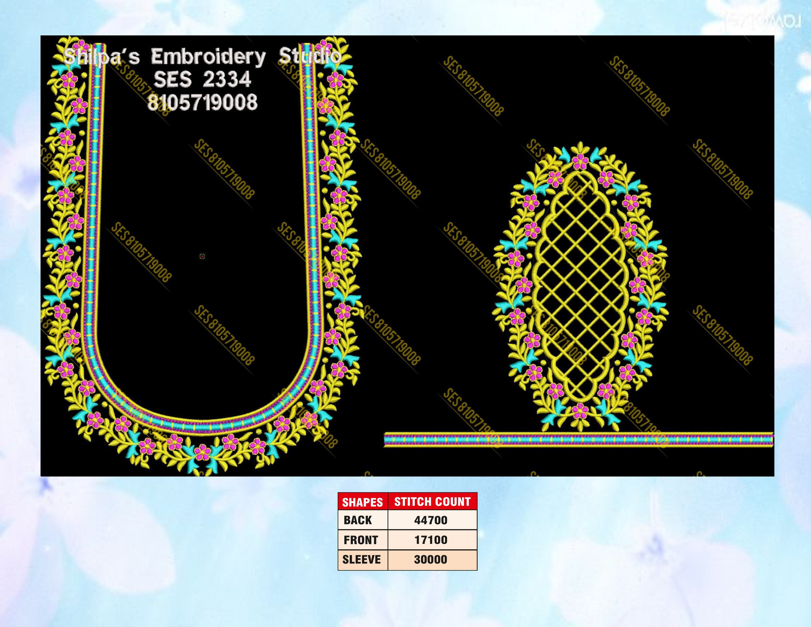 Embroidery Designs 2301-2400 Series