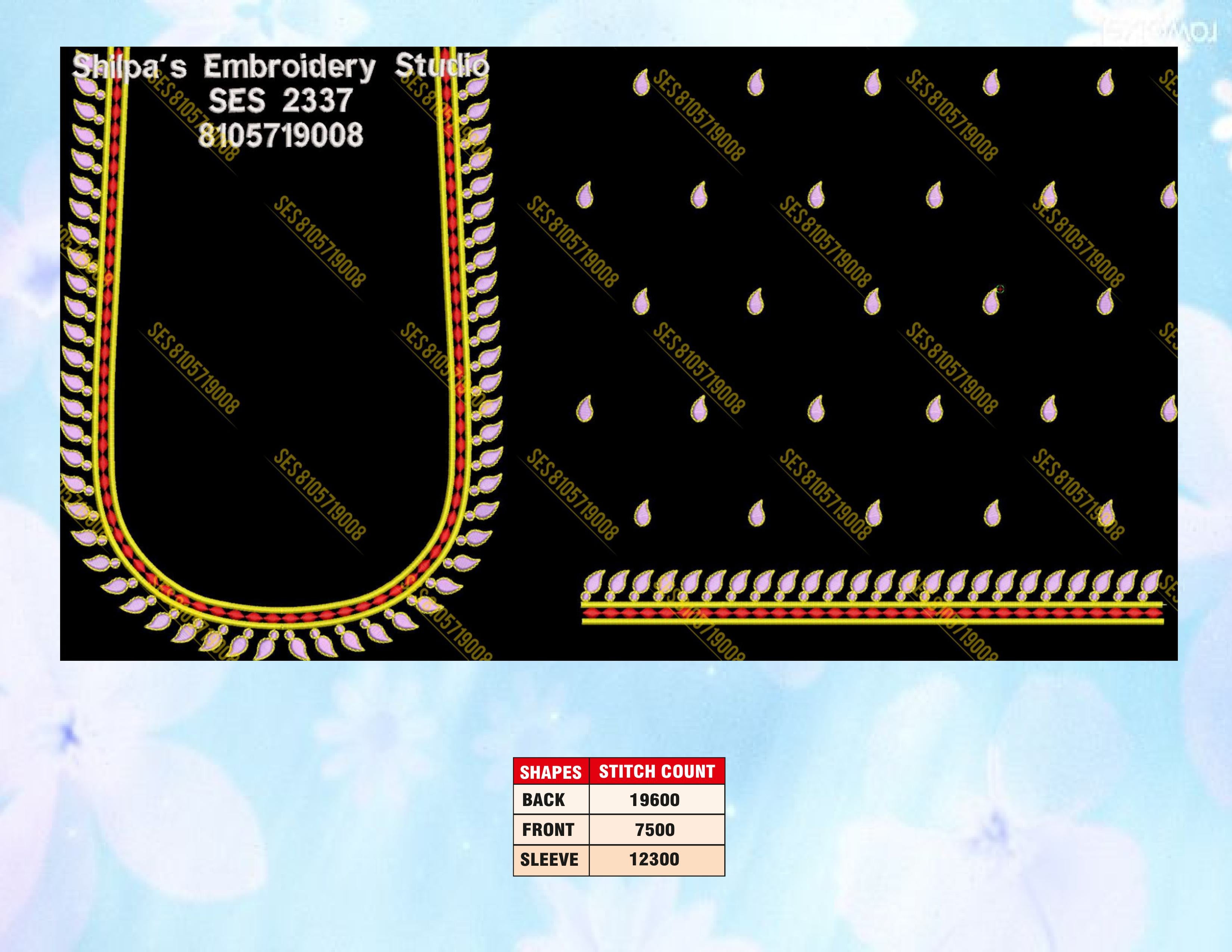 Embroidery Designs 2301-2400 Series