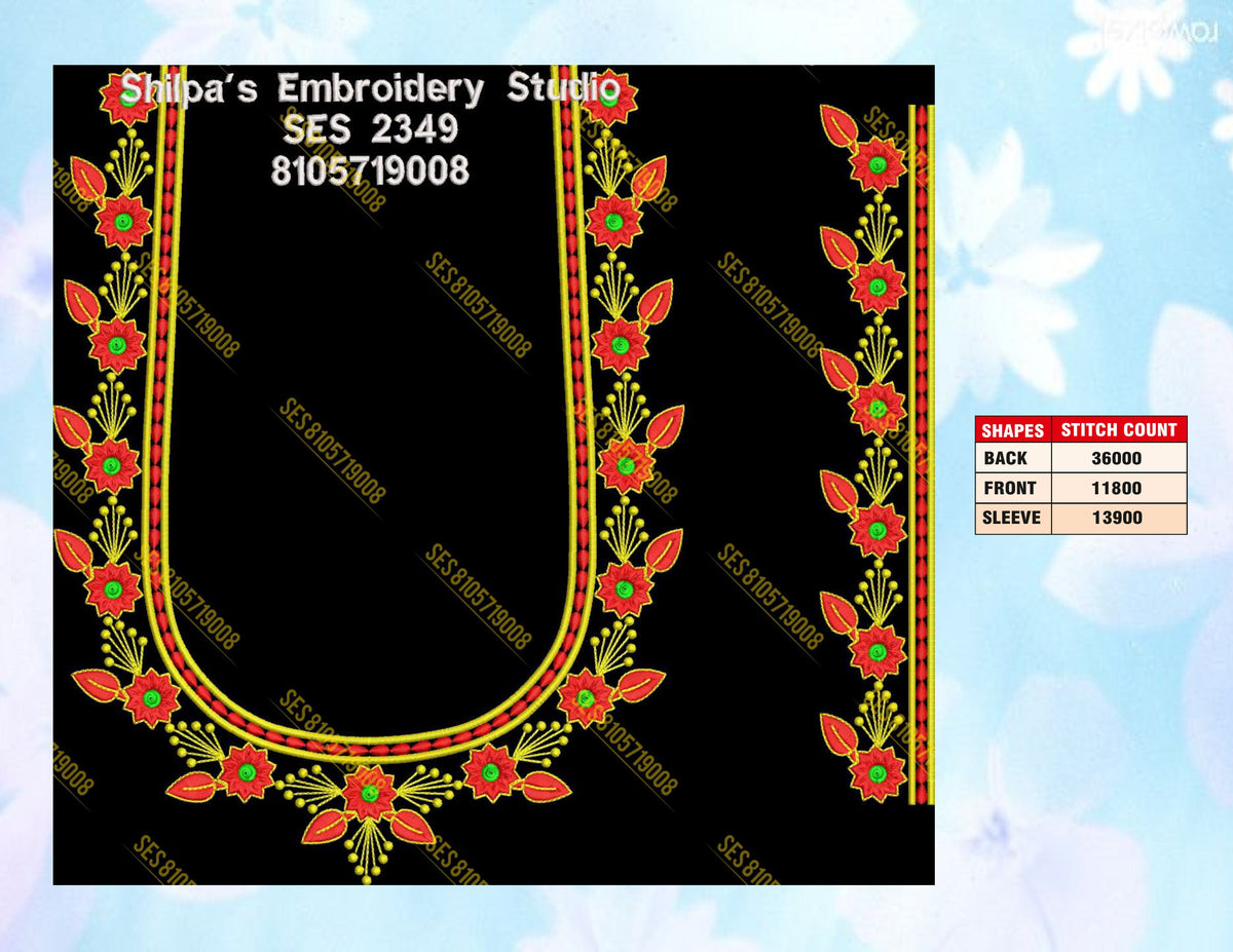 Embroidery Designs 2301-2400 Series
