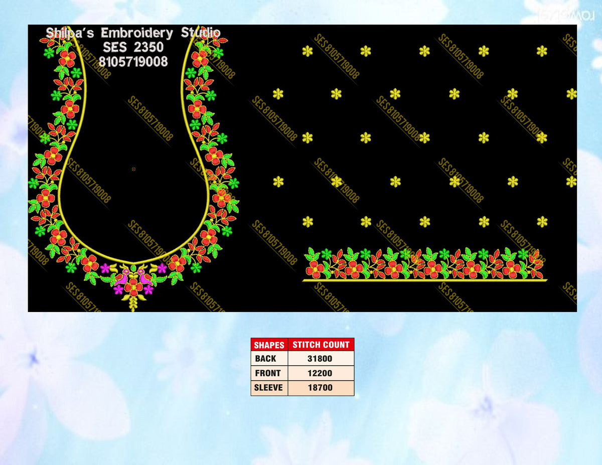 Embroidery Designs 2301-2400 Series