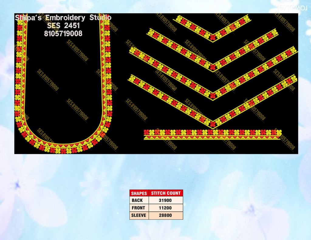 Embroidery Designs 2301-2400 Series