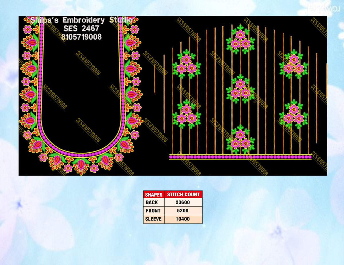 Embroidery Designs 2301-2400 Series