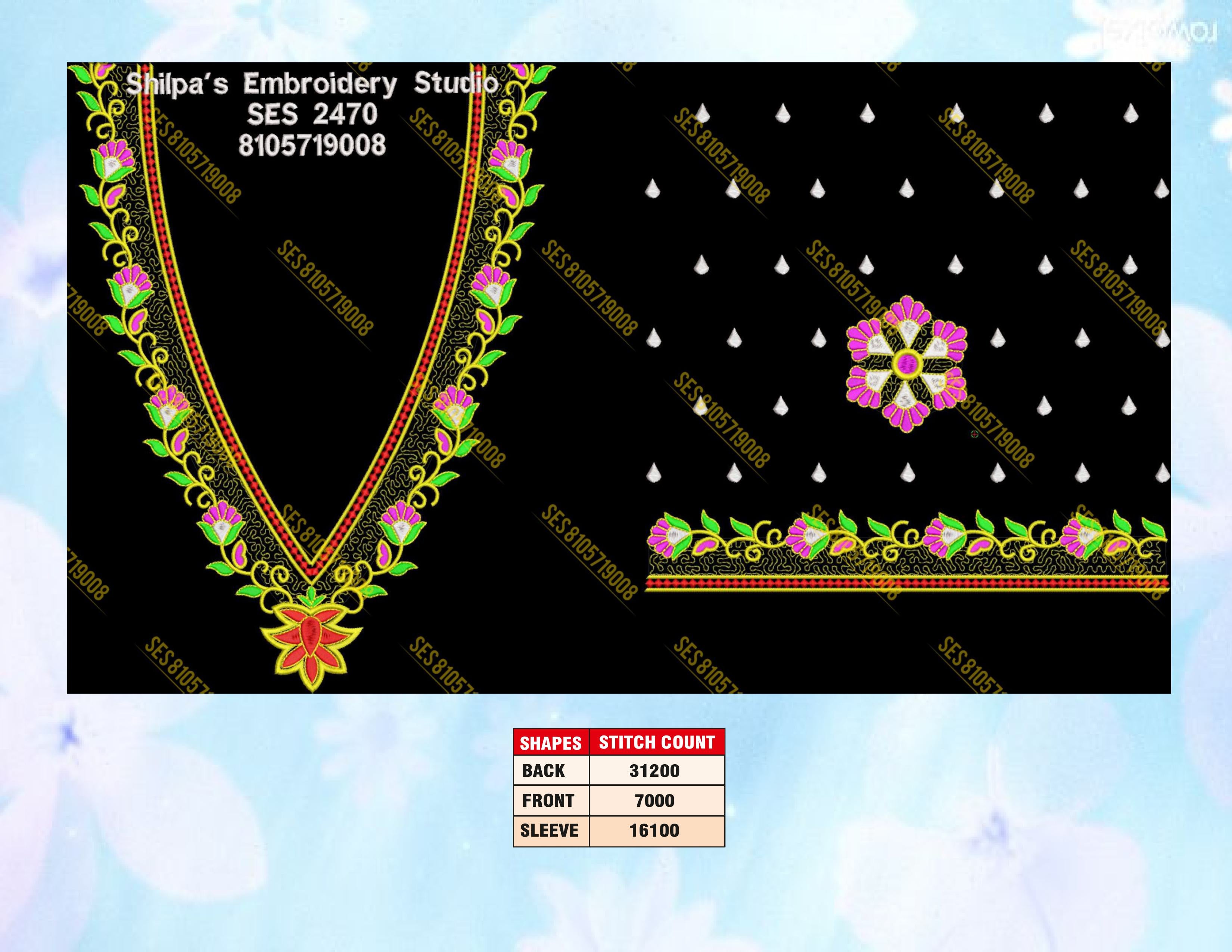 Embroidery Designs 2301-2400 Series