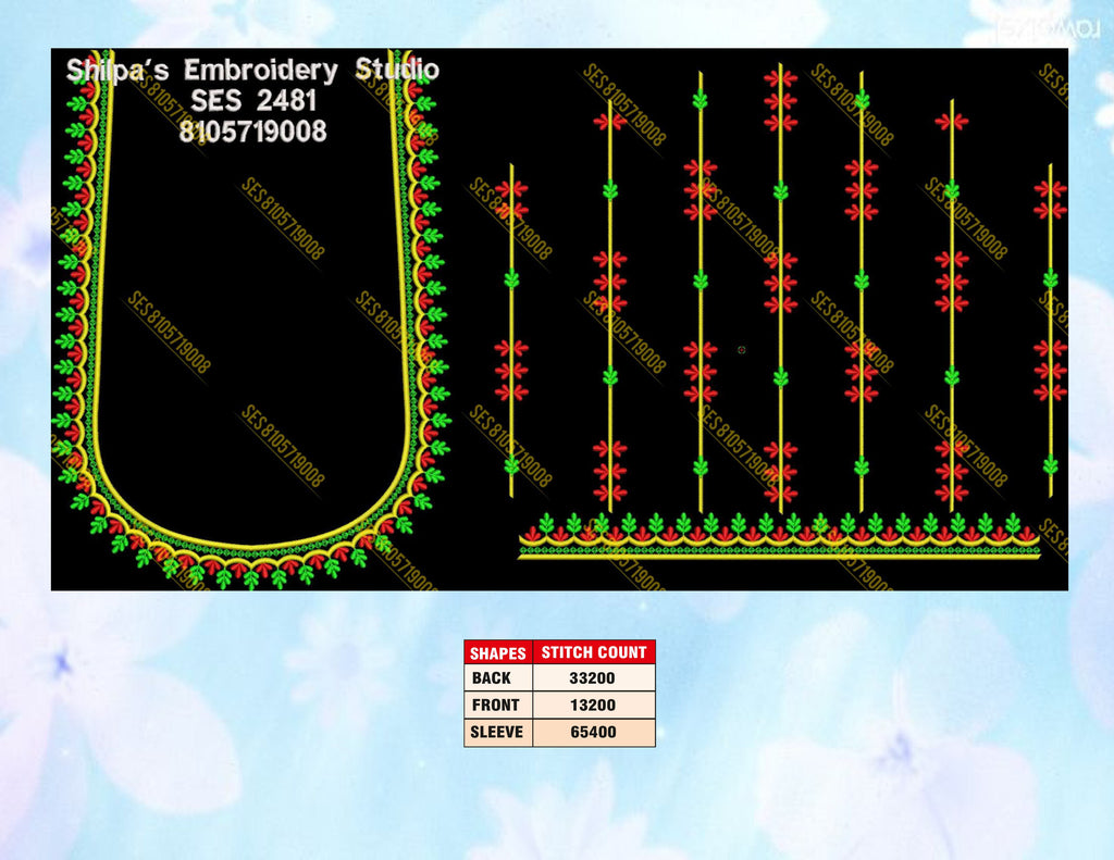 Embroidery Designs 2301-2400 Series