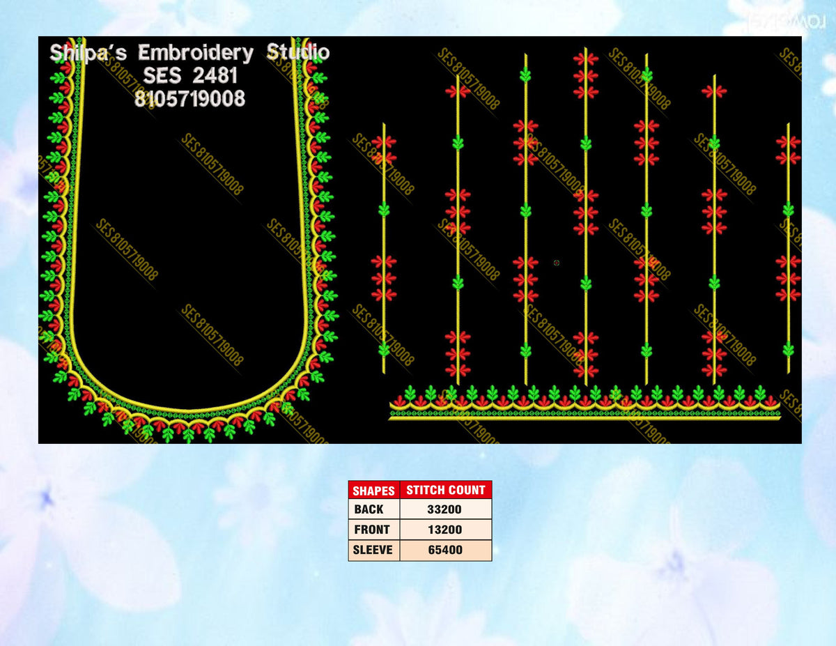 Embroidery Designs 2301-2400 Series