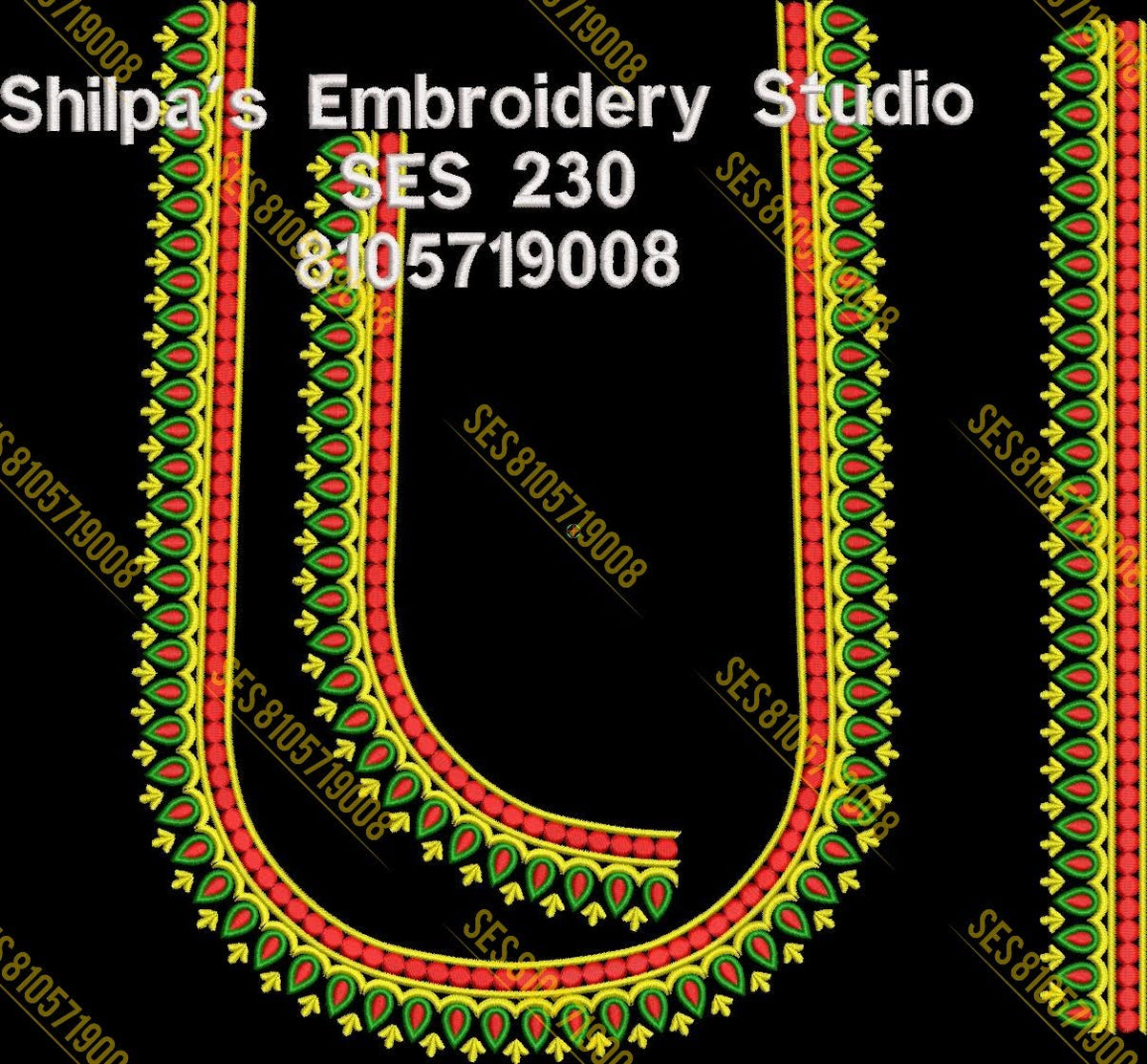 Embroidery Designs 201-300 Series