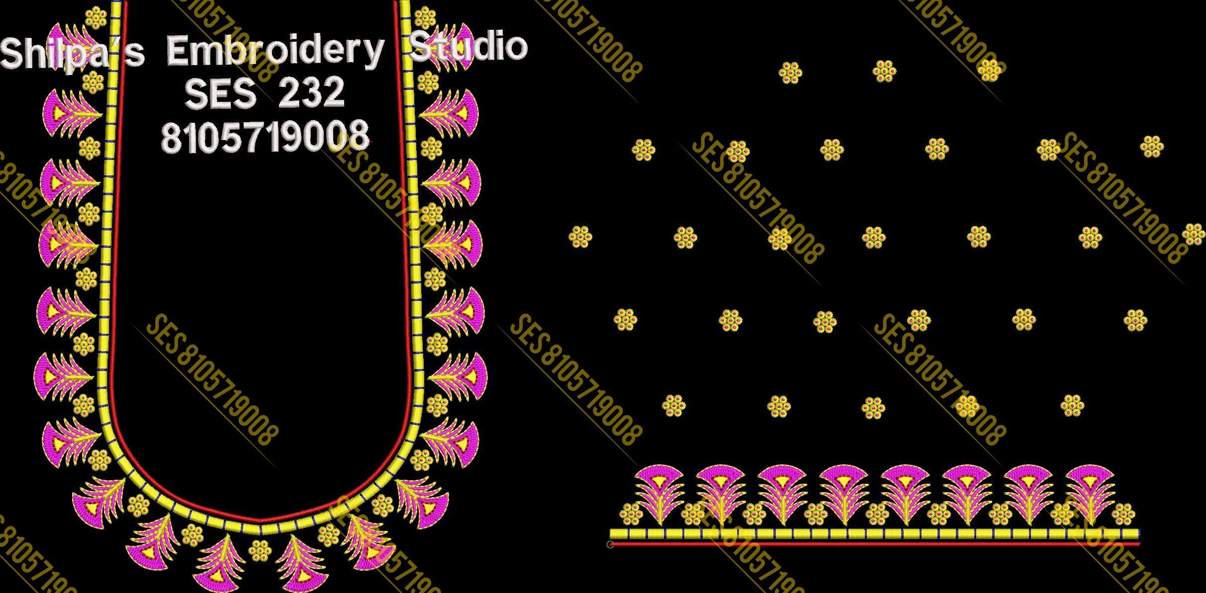Embroidery Designs 201-300 Series