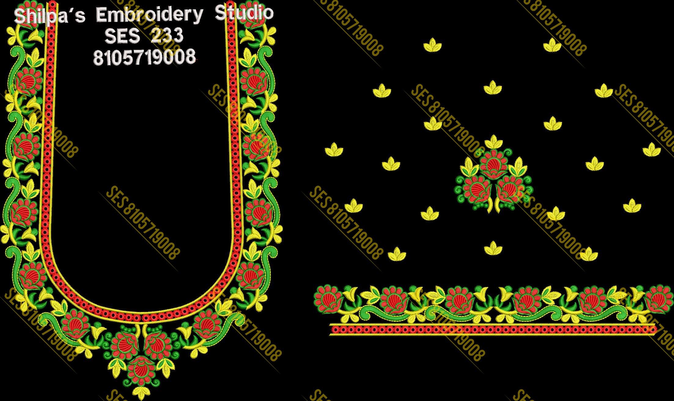 Embroidery Designs 201-300 Series