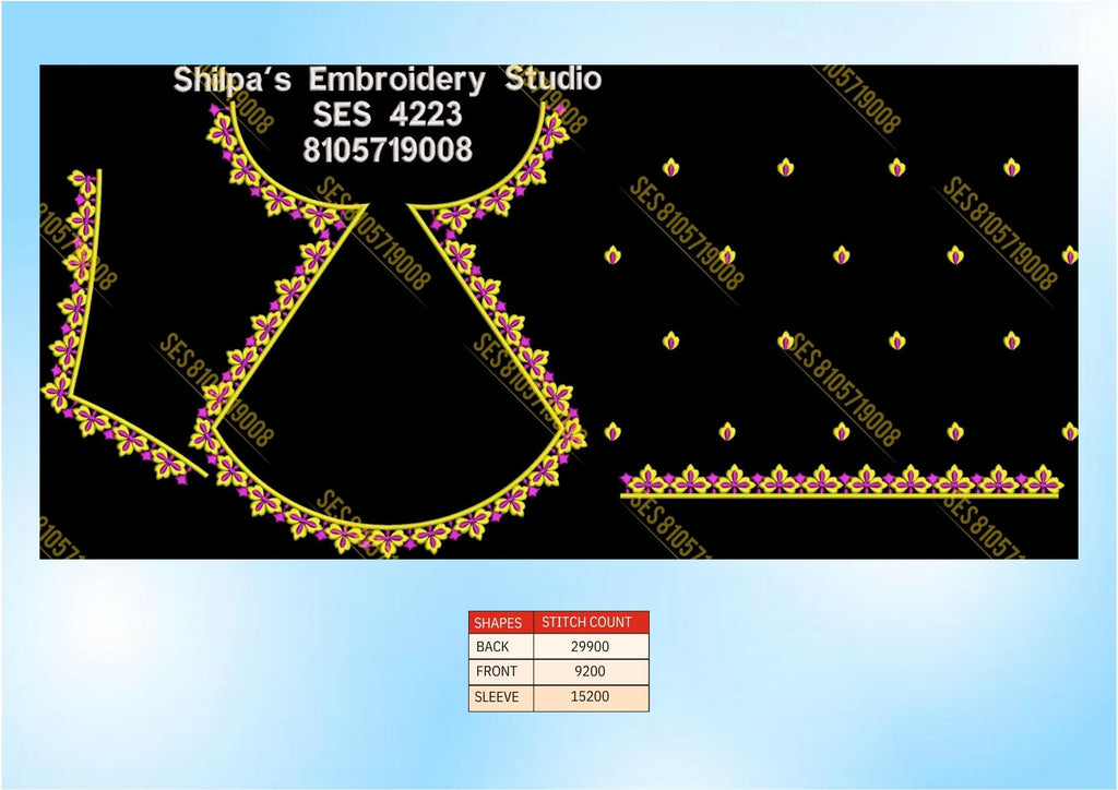 Embroidery Designs 4201-4300 Series