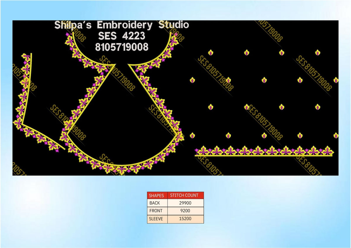 Embroidery Designs 4201-4300 Series