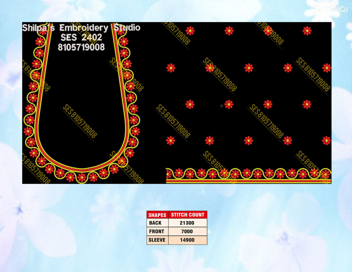 Embroidery Designs 2401-2500 Series