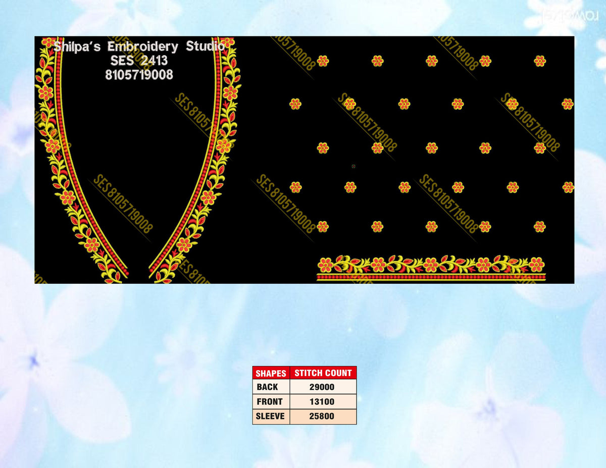 Embroidery Designs 2401-2500 Series