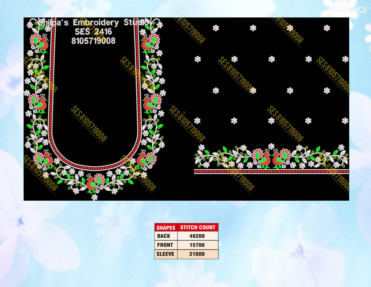 Embroidery Designs 2401-2500 Series