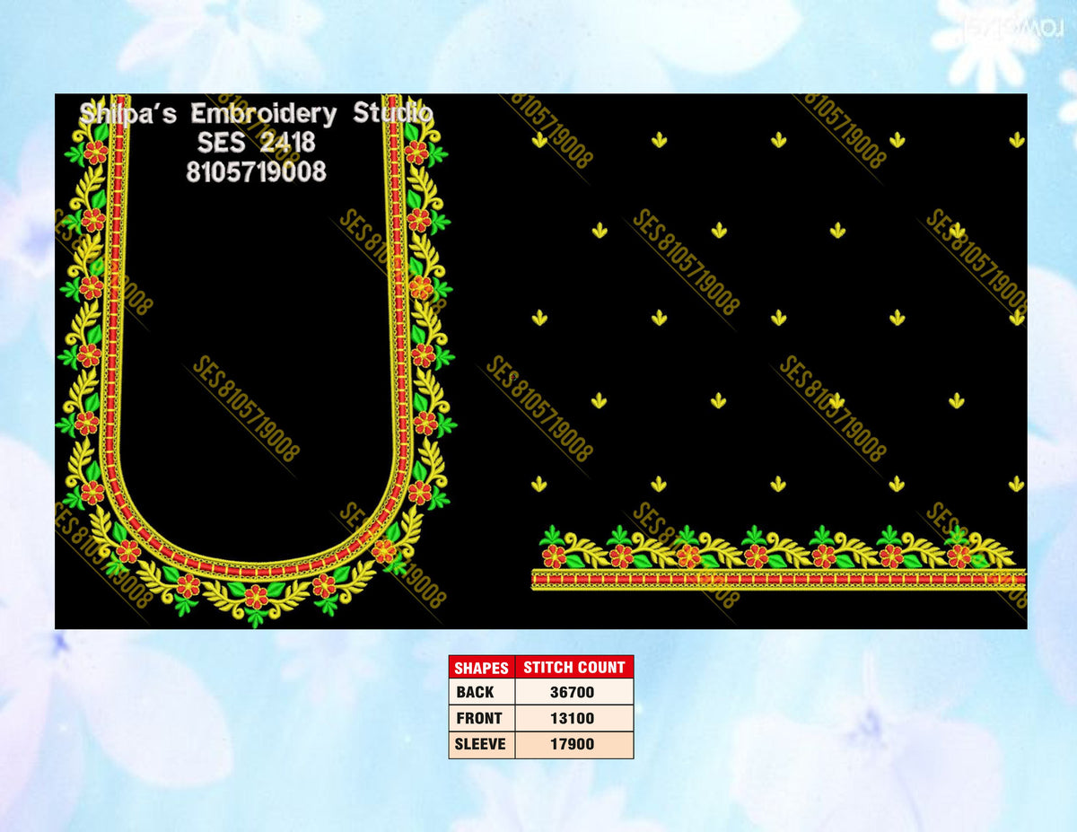 Embroidery Designs 2401-2500 Series