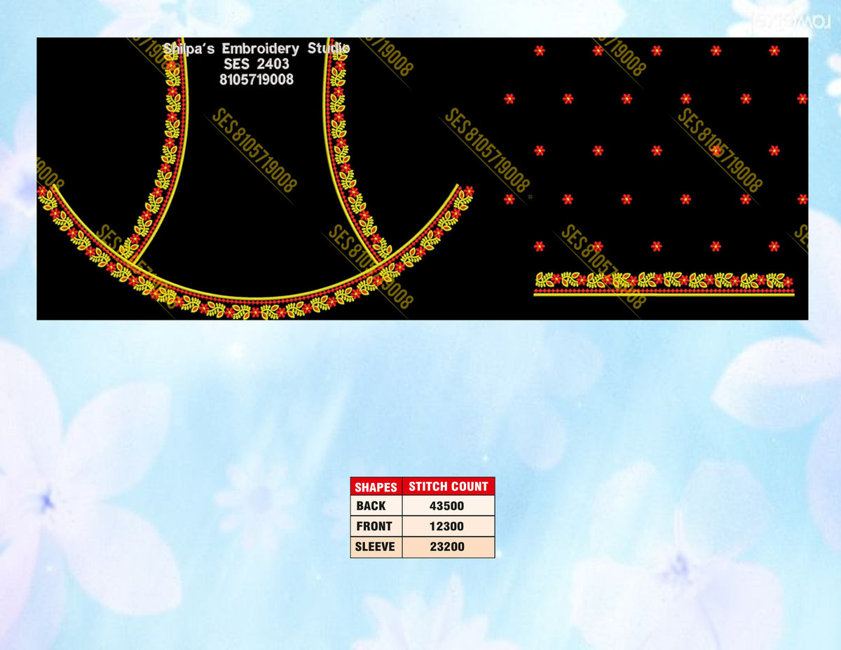 Embroidery Designs 2401-2500 Series