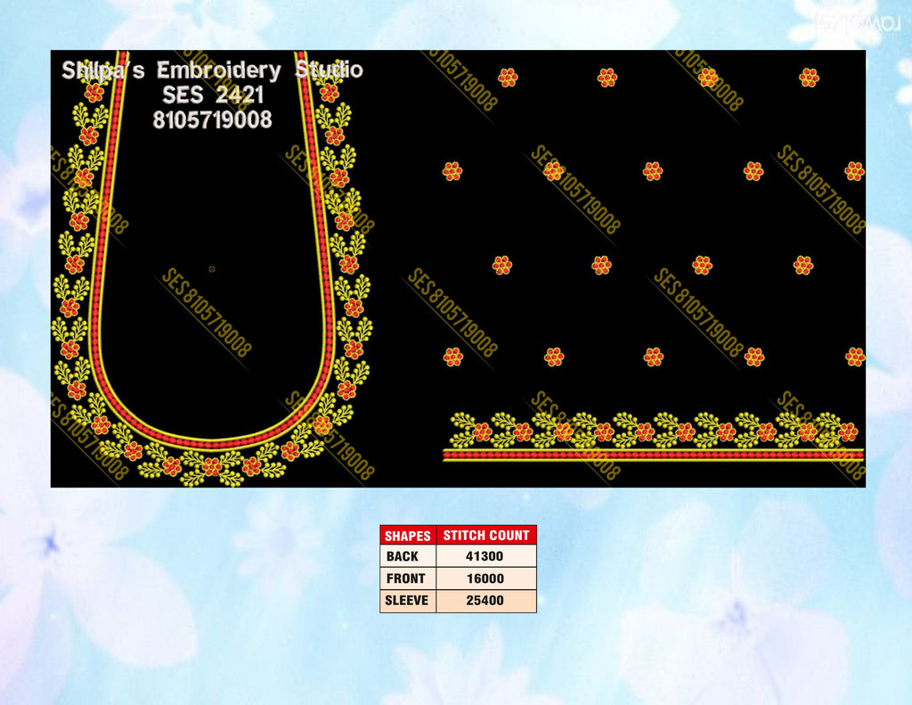 Embroidery Designs 2401-2500 Series